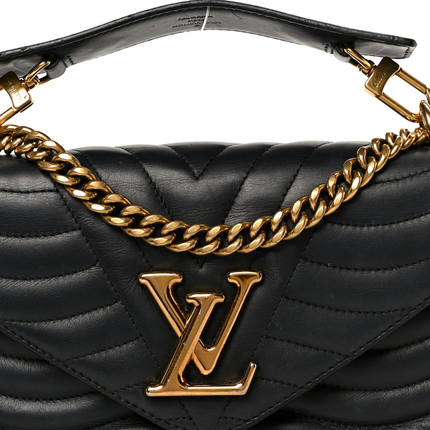 Calfskin New Wave Chain MM Black