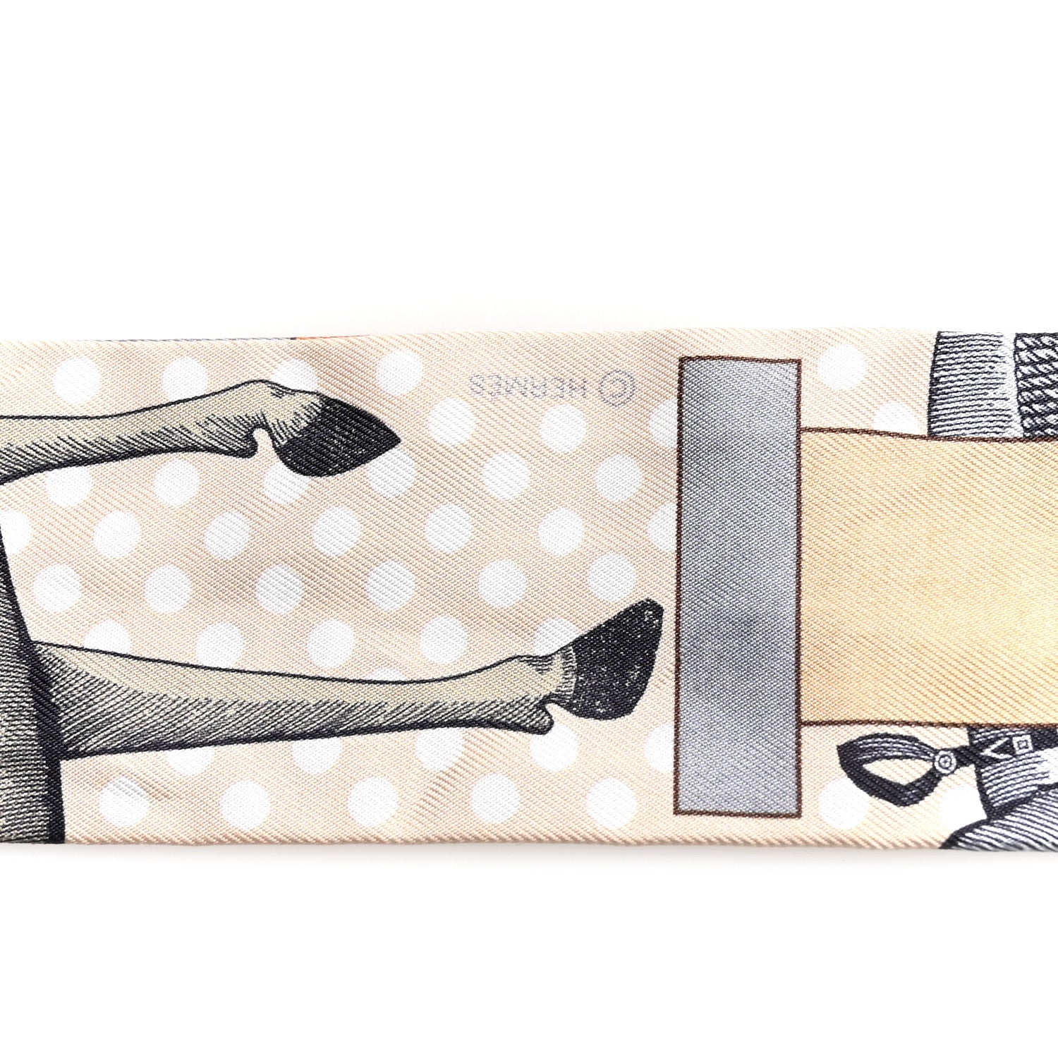 Silk Cavalier En Formes Twilly Beige Gris Terraco