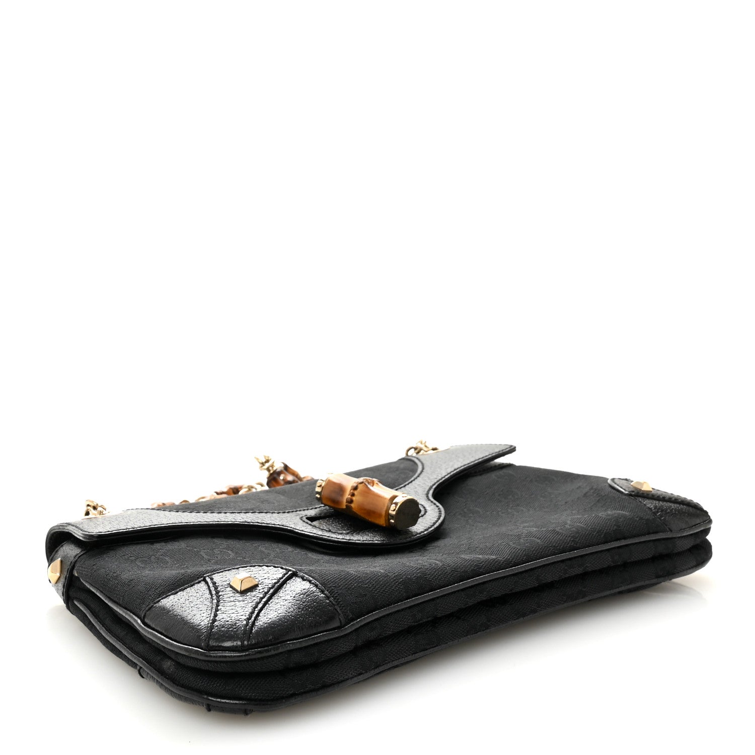 Monogram Bamboo Chain Bag Black