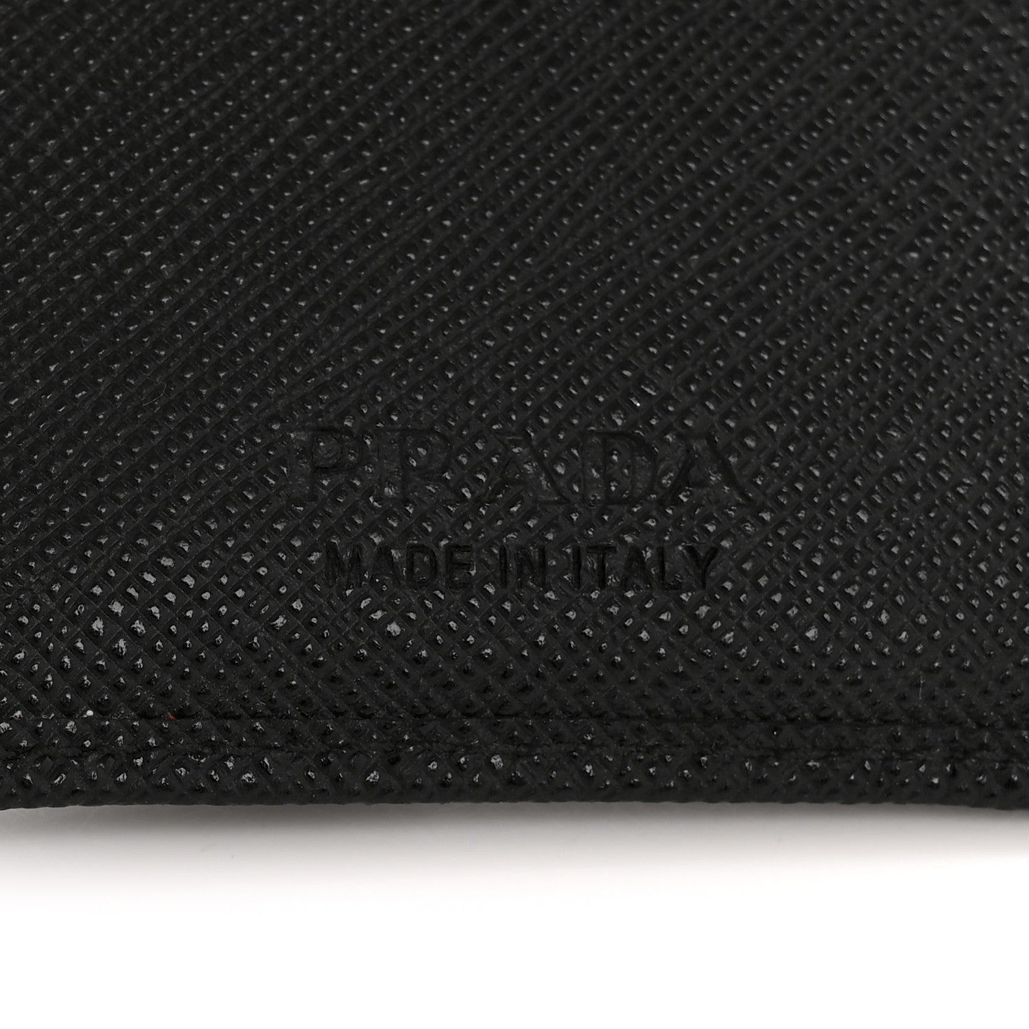 Saffiano Triangle Card Holder Black