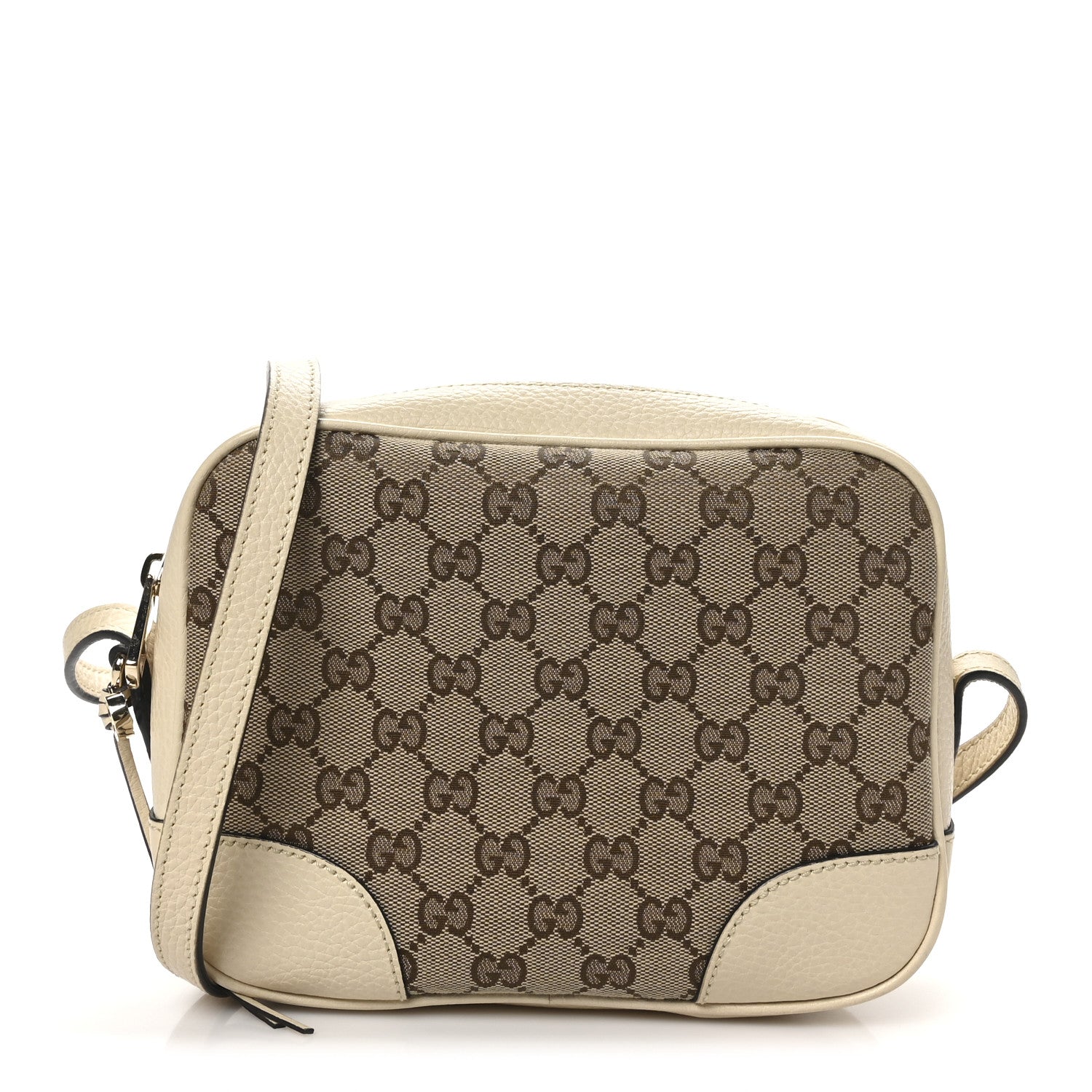 Monogram Dollar Calfskin Mini Bree Messenger Bag Beige Ebony Avoire