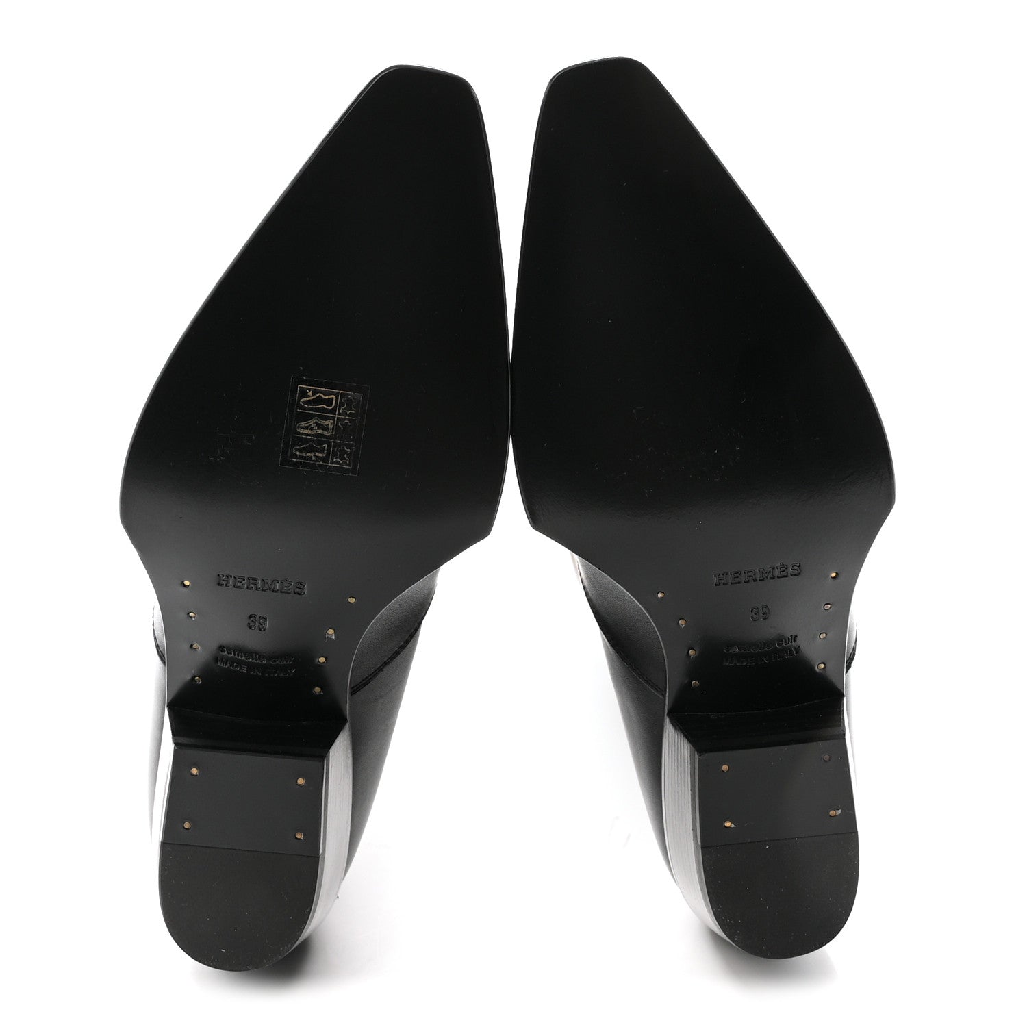 Calfskin Folk 35 Boots 39 Black