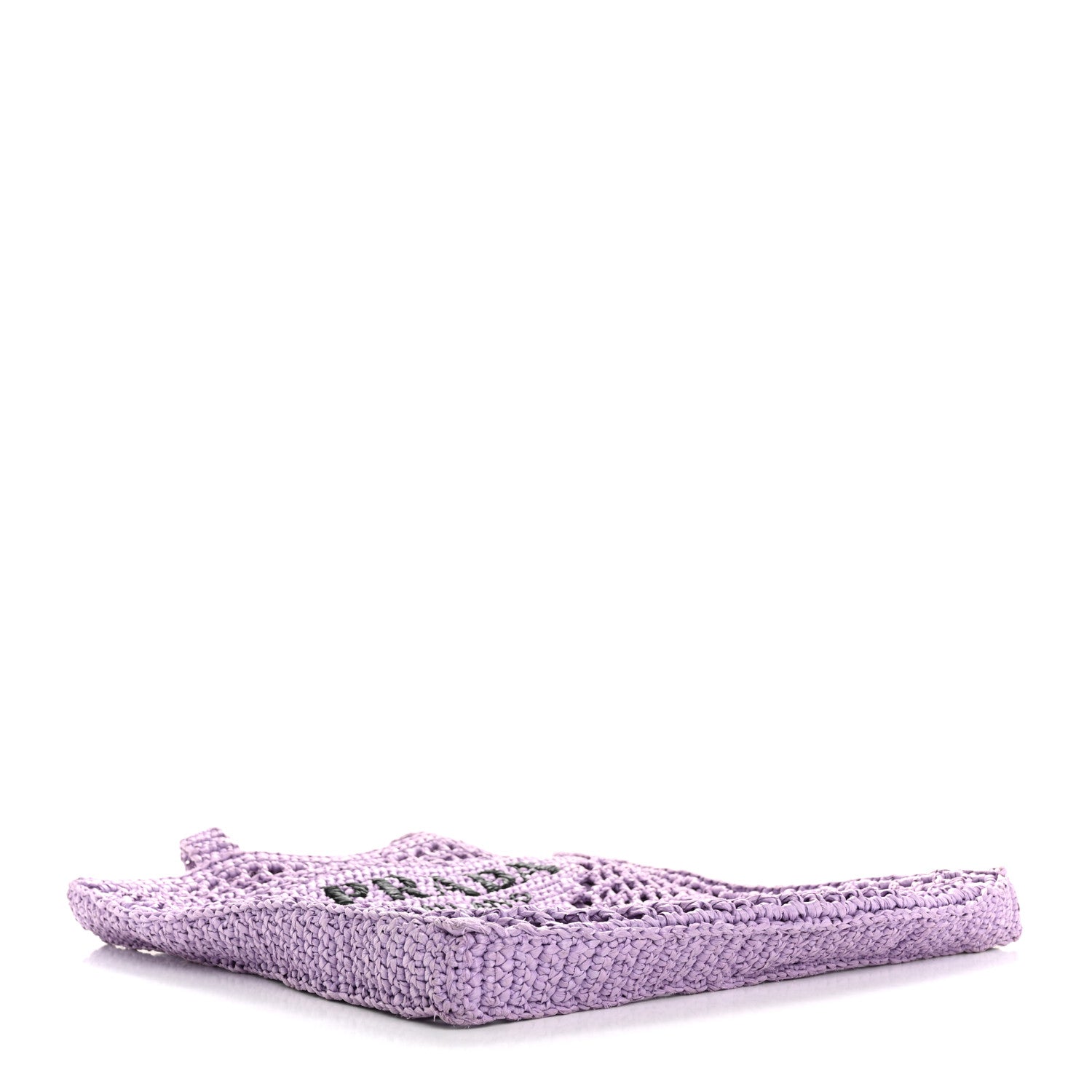 Yarn Raffia Effect Crochet Logo Embroidered Tote Bag Lilium