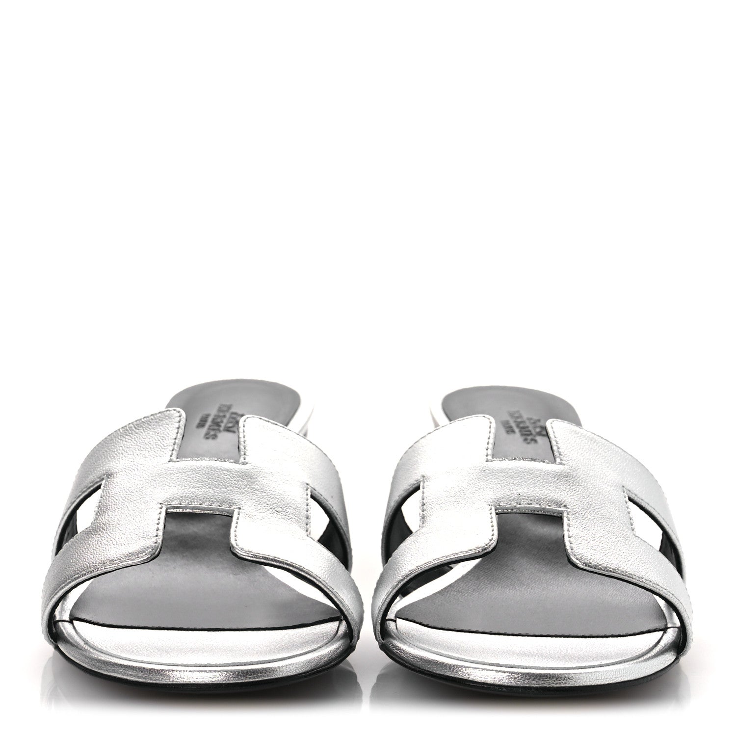 Metallic Nappa Oasis Sandals 41 Argent