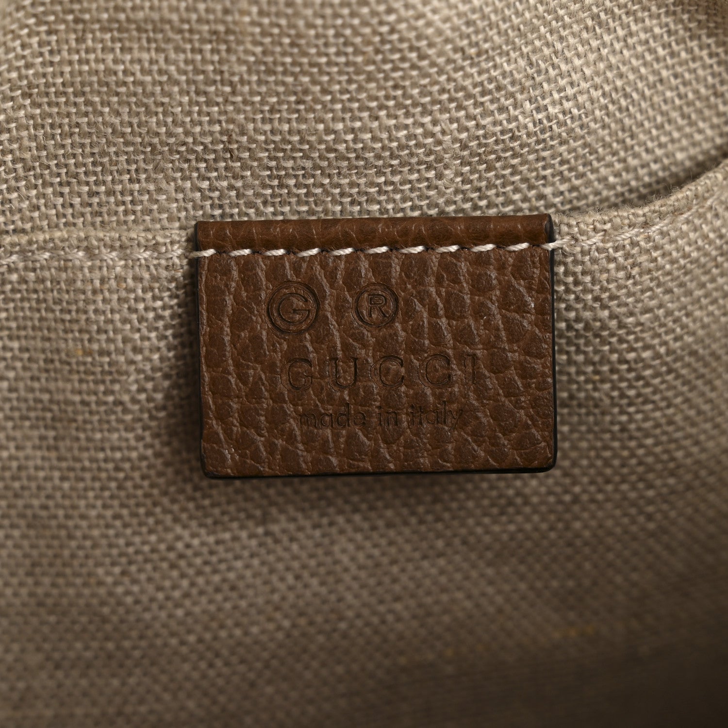 Monogram Mini Bree Messenger Bag Beige Tabacco