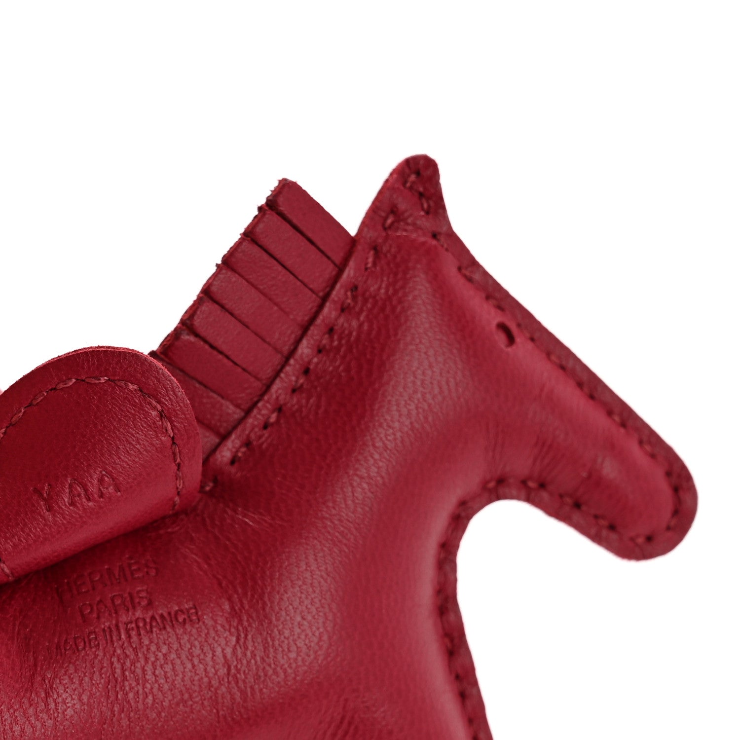 Milo Lambskin Grigri Rodeo Horse Bag Charm PM Rubis