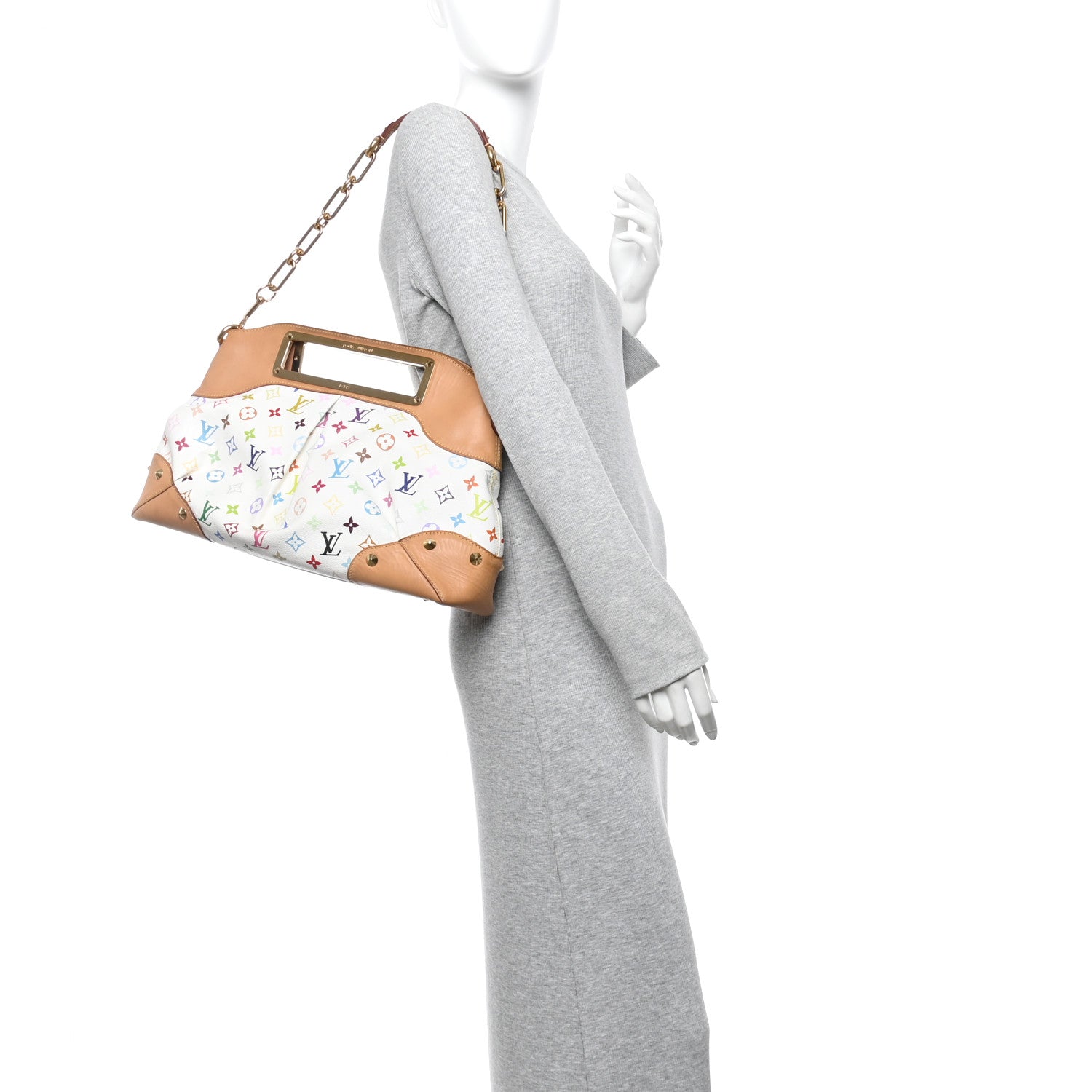 Monogram Multicolor Judy GM White