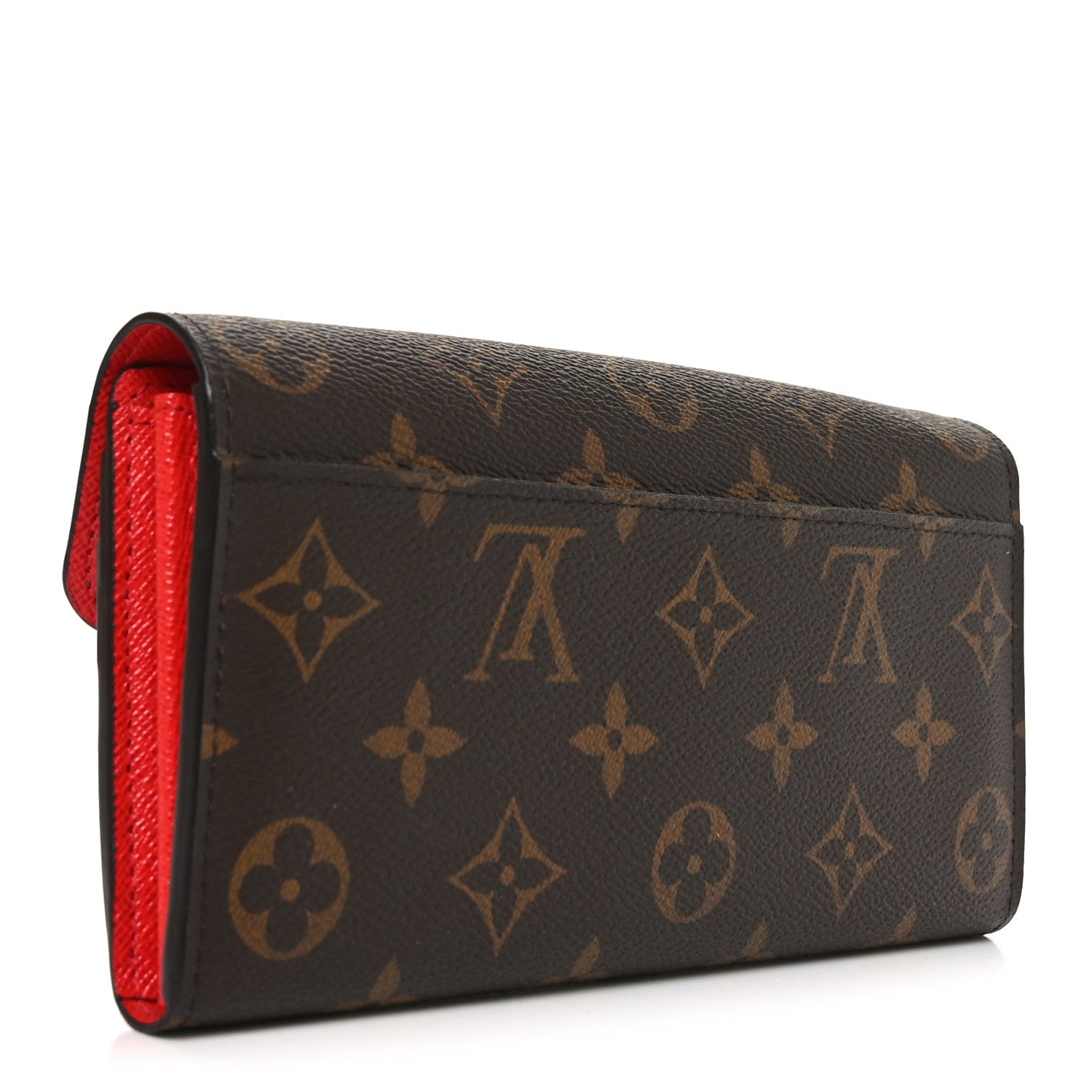 Monogram Sarah Wallet NM Coquelicot