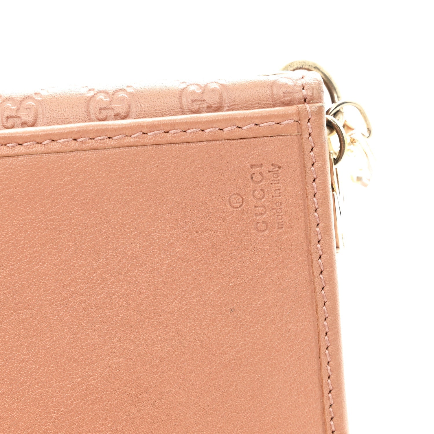 Microguccissima Continental Flap Wallet Soft Pink