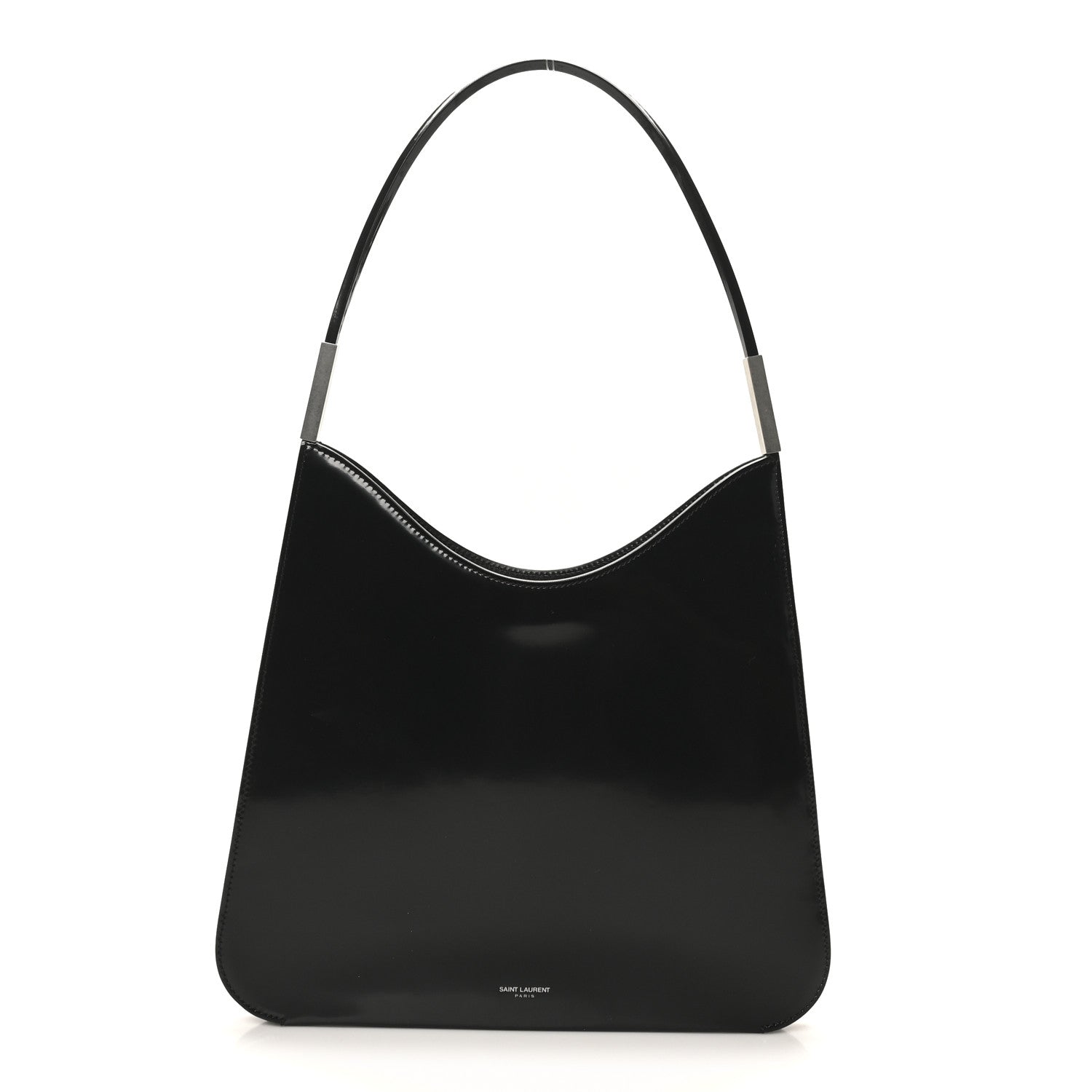 Patent Calfskin Sadie Shoulder Bag Black