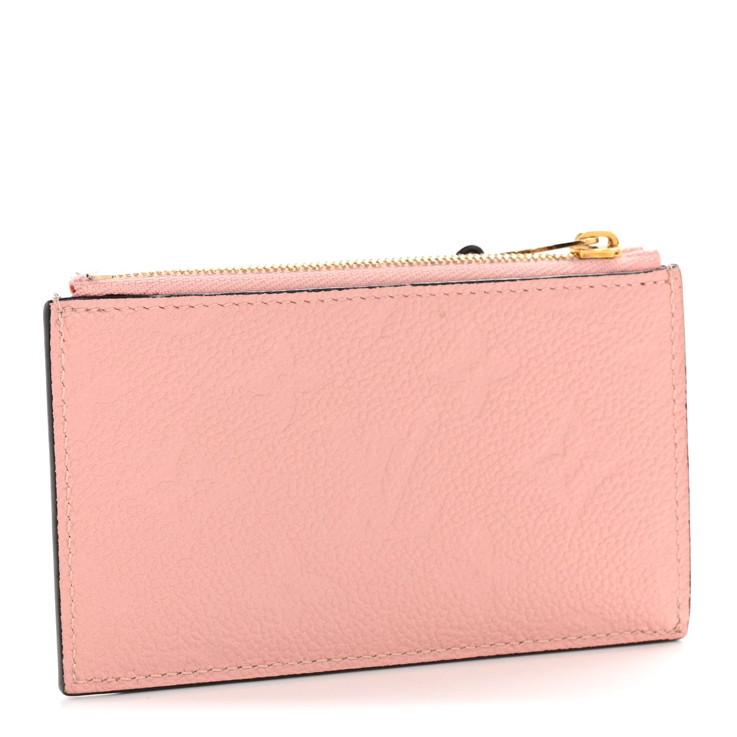 Empreinte Zipper Card Holder Rose Poudre