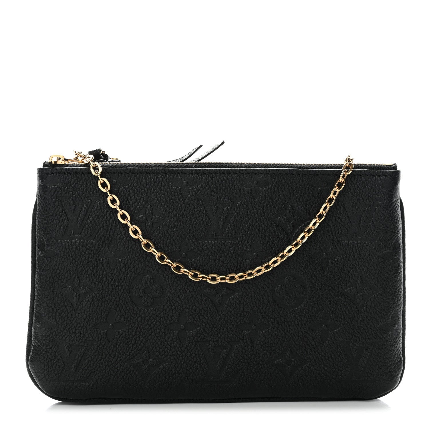 Empreinte Double Zip Pochette Black
