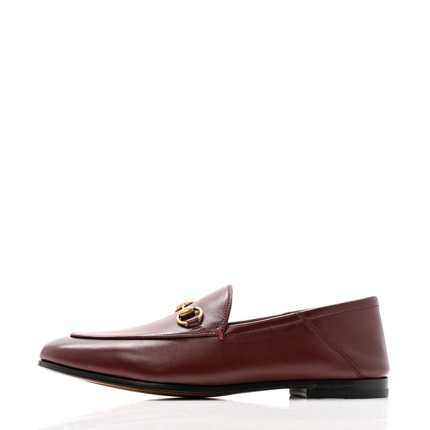 Lambskin Womens Brixton Horsebit Loafers 36.5 Vintage Bordeaux