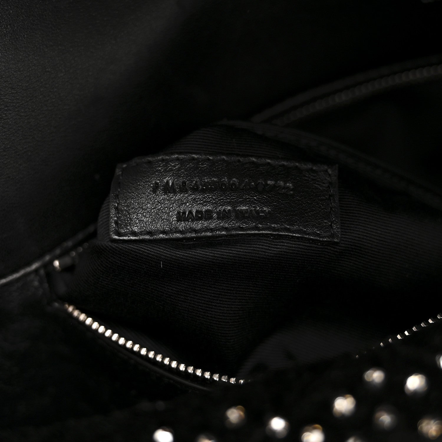 Velvet Lambskin Quilted Rhinestone Sade Puffer Envelope Clutch Black