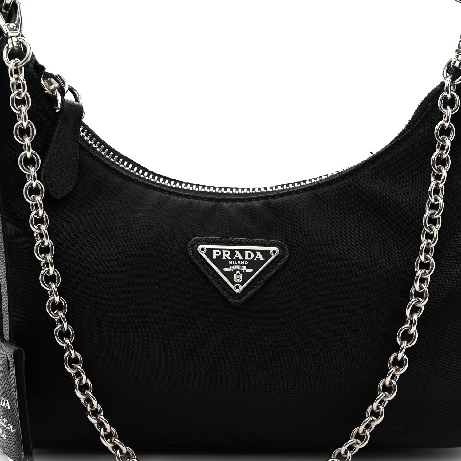 Nylon Re-Edition 2005 Shoulder Bag Black