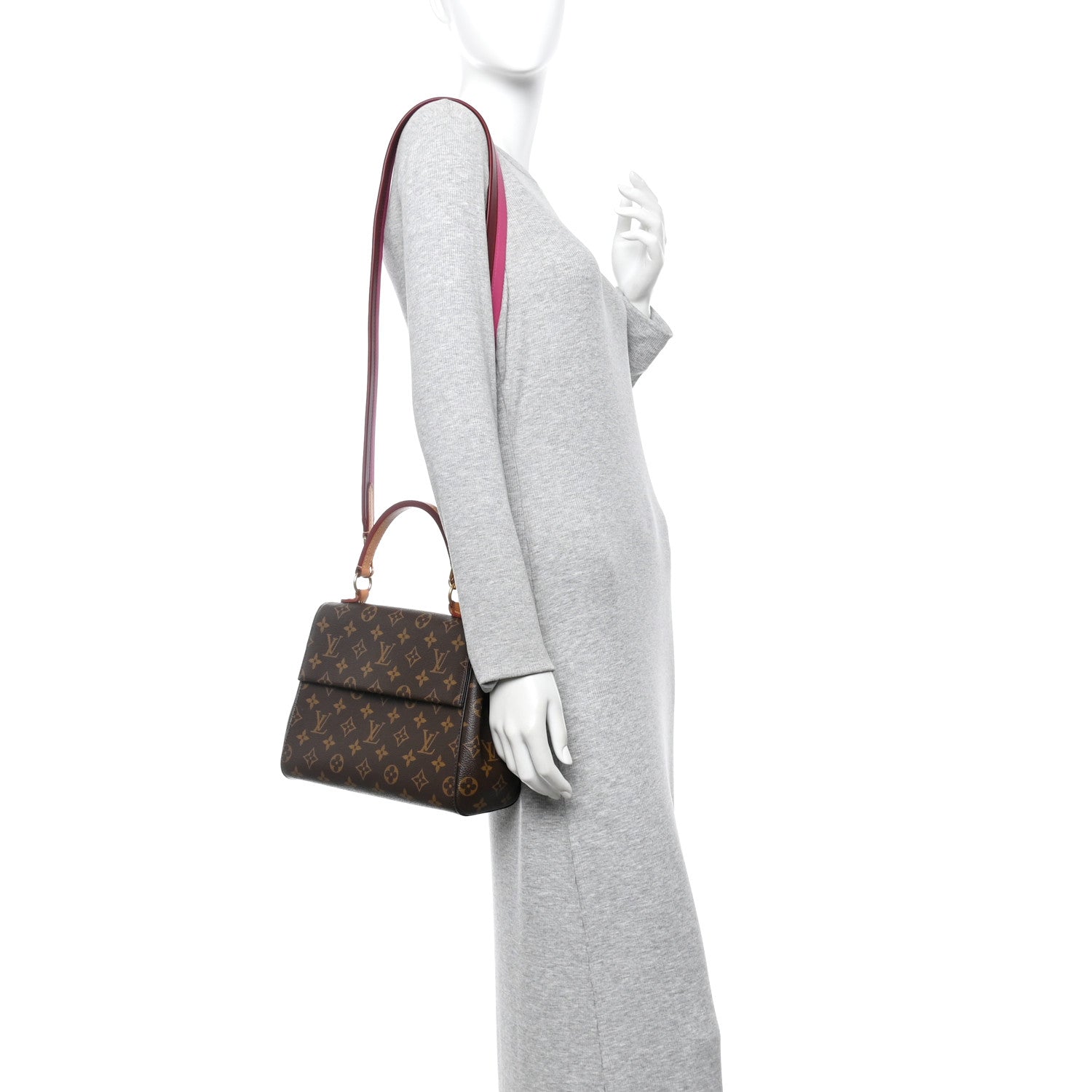 Monogram Cluny BB Bordeaux Fuchsia