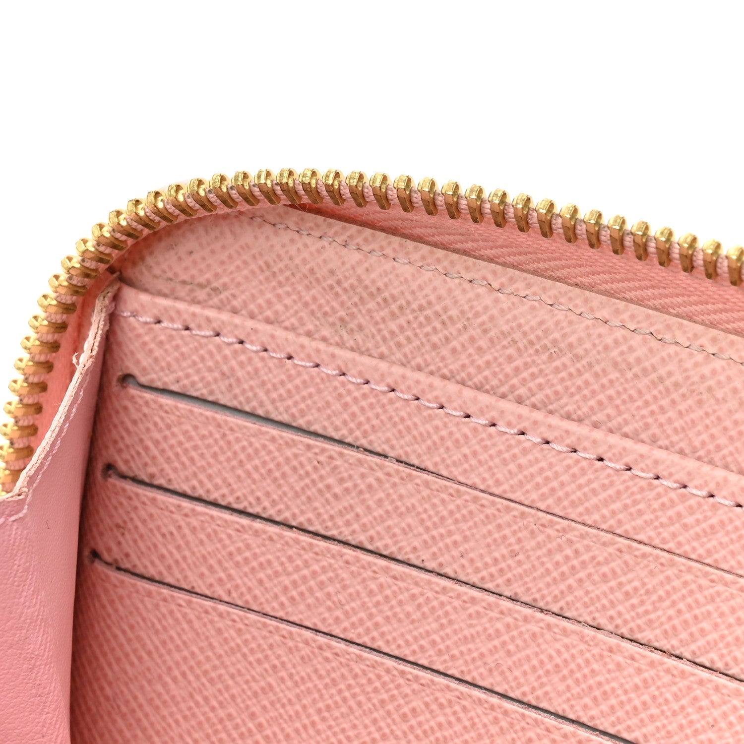 Damier Azur Zippy Wallet Rose Ballerine