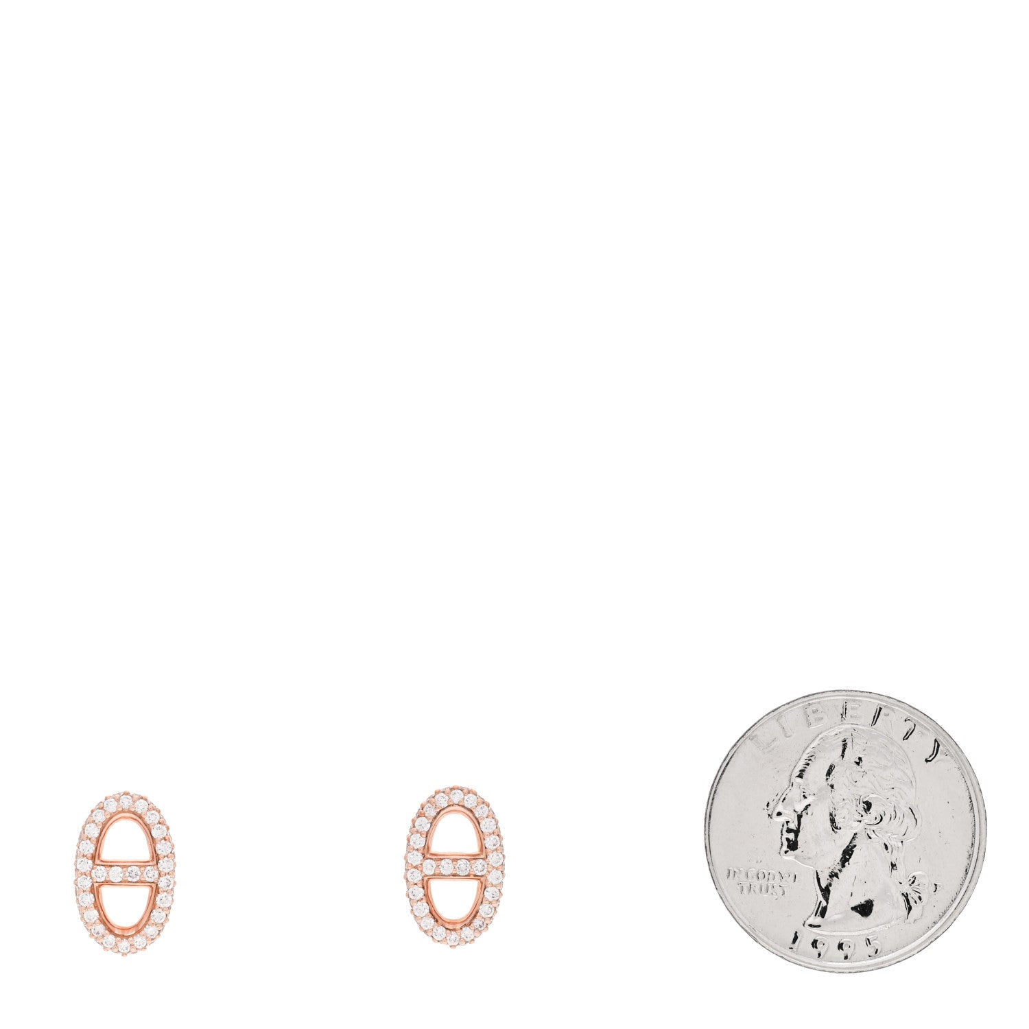 18K Rose Gold Diamond New Farandole Earrings