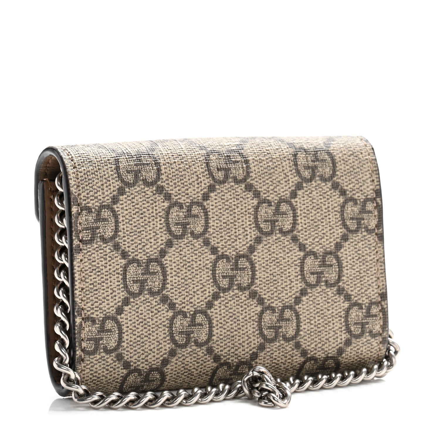 GG Supreme Monogram Dionysus Coin Purse Taupe