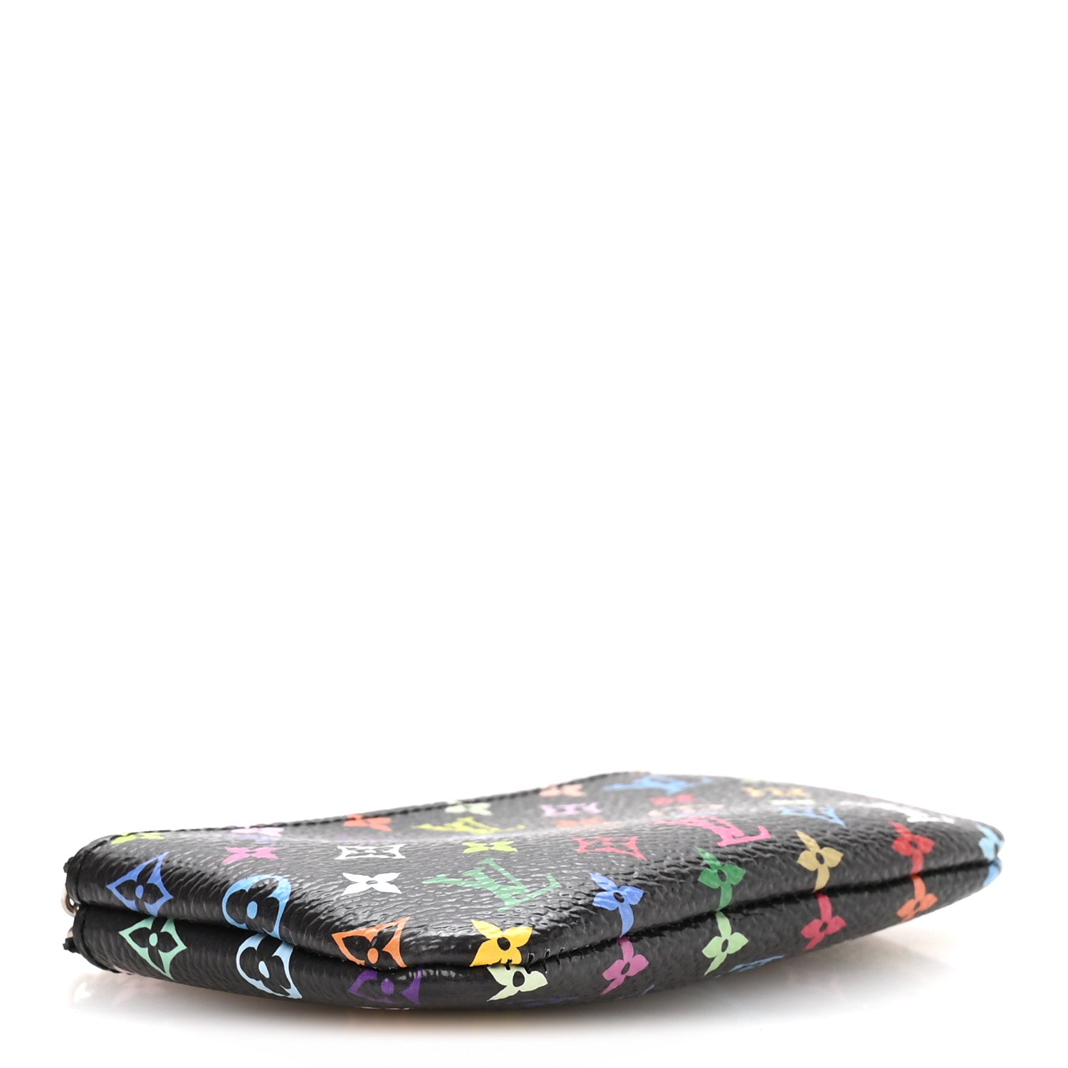 LV X TM Monogram Multicolor Key Pouch Black