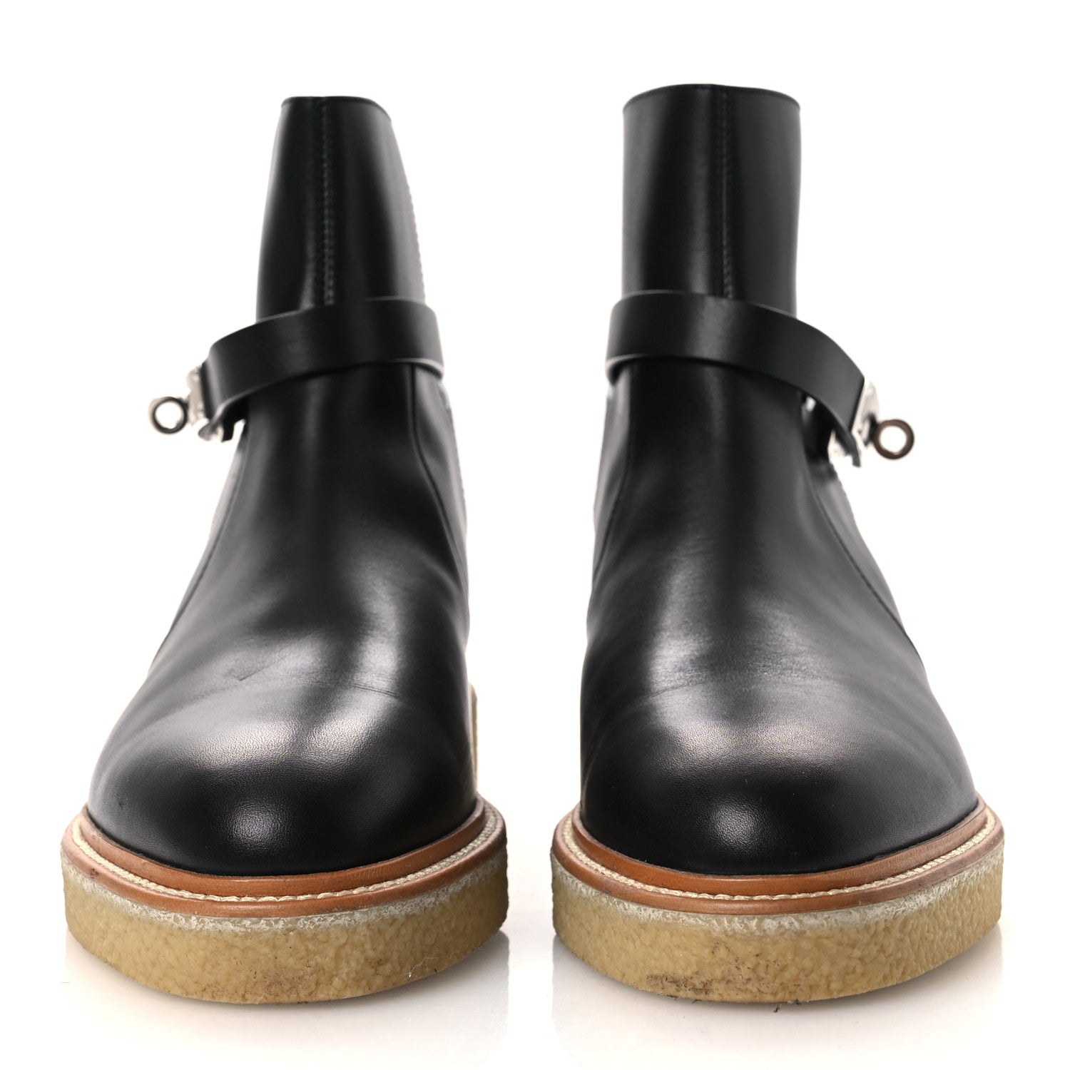 Calfskin Follow Ankle Boots 41 Black