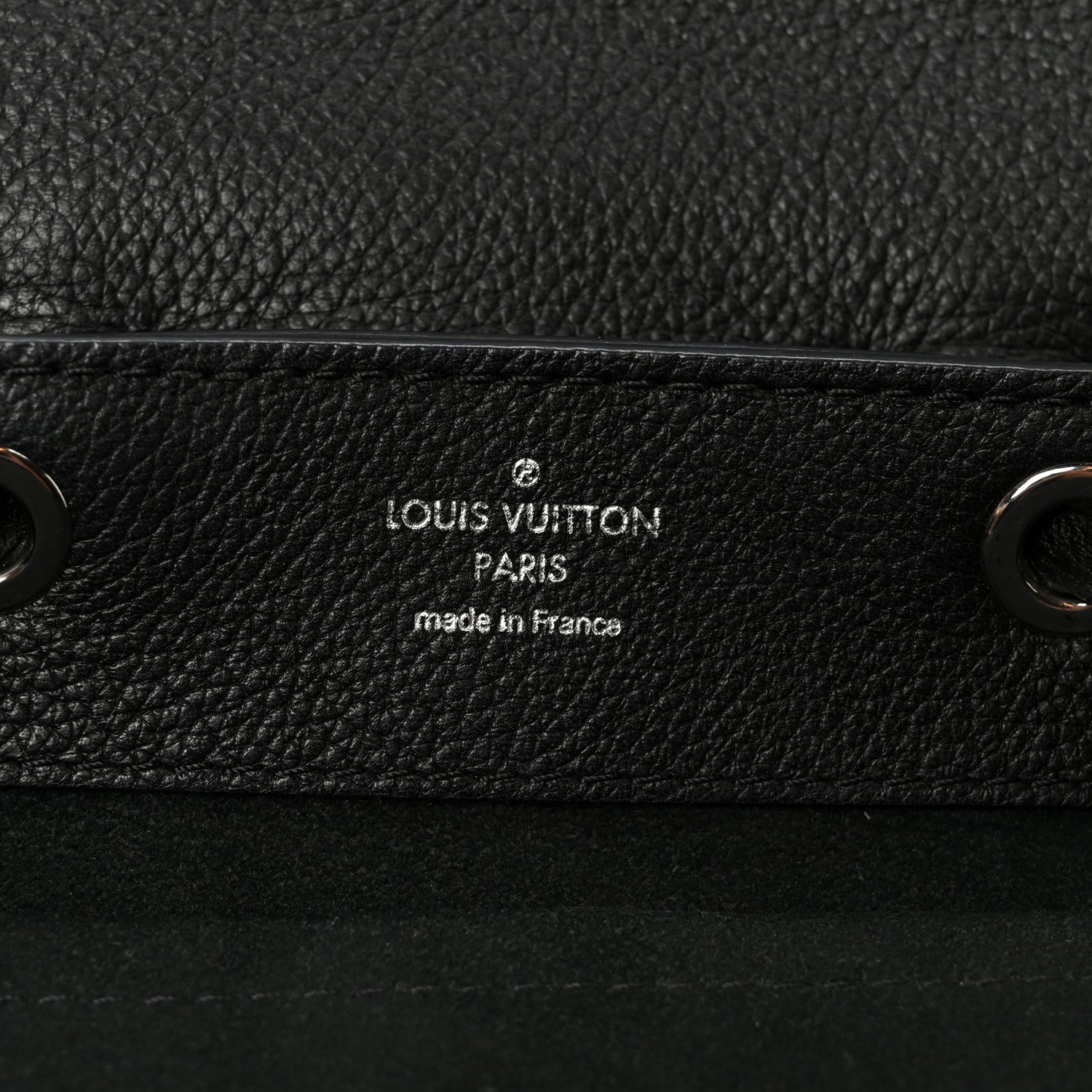 Calfskin Lockme Mini Backpack Black
