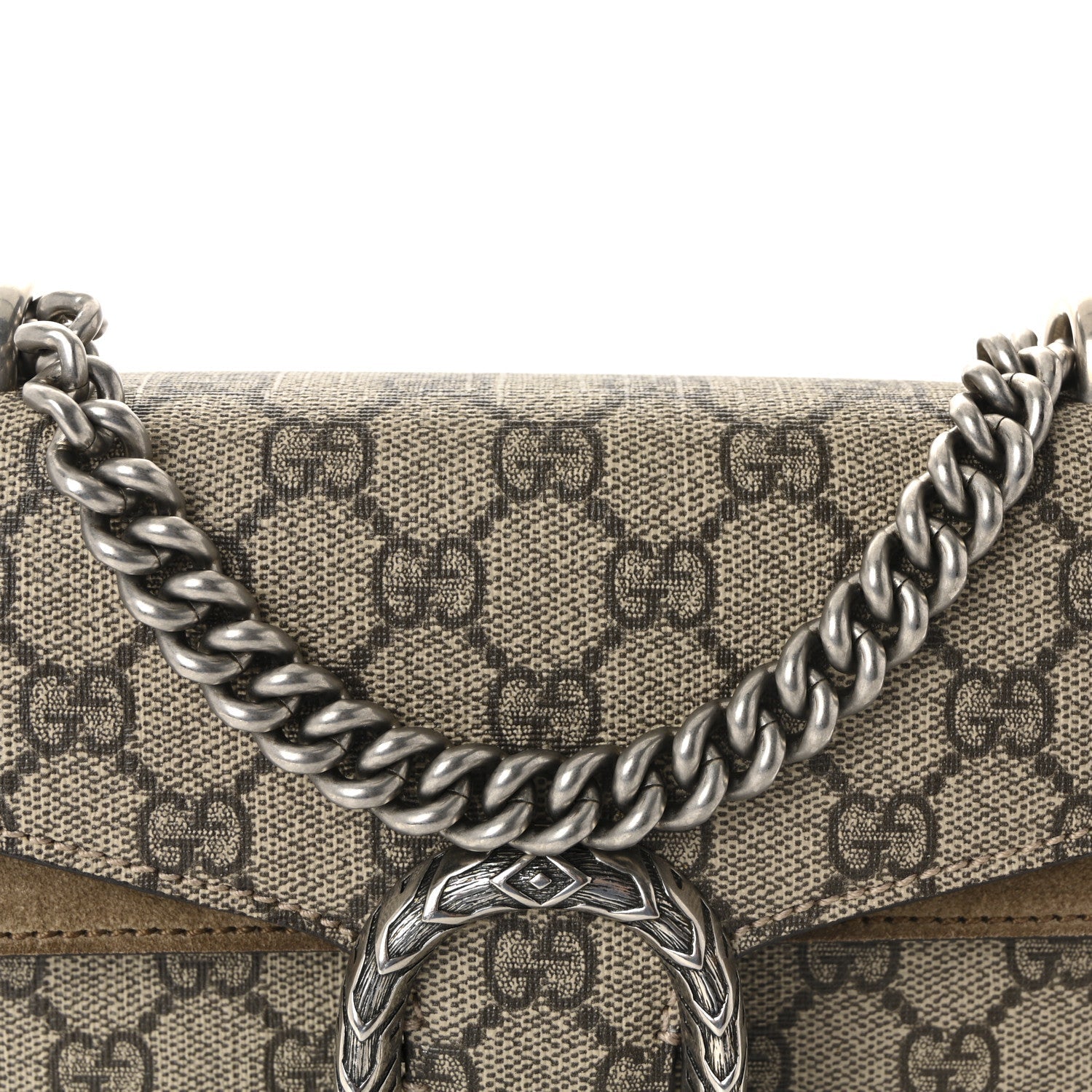 GG Supreme Monogram Mini Dionysus Shoulder Bag Taupe