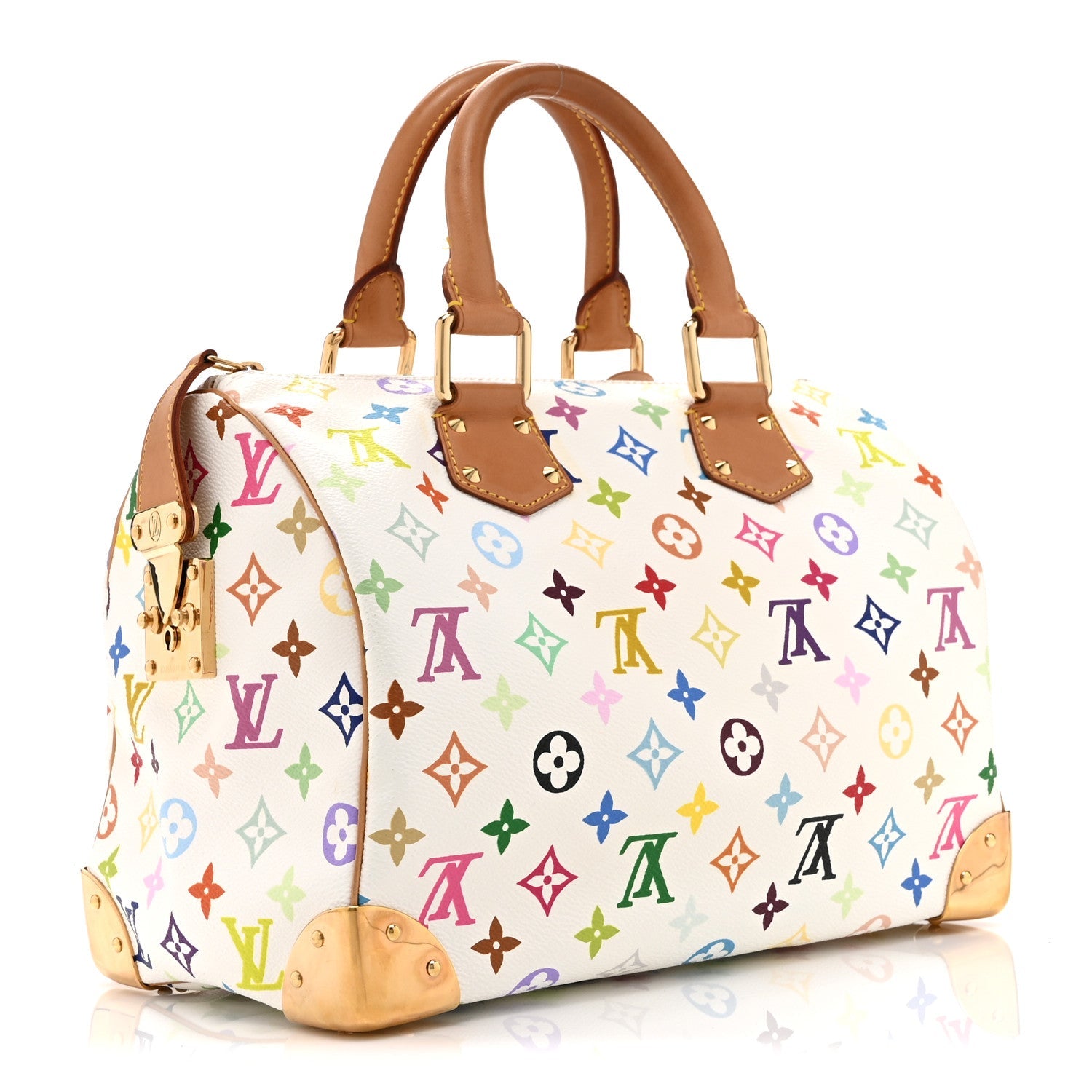 Monogram Multicolor Speedy 30 White