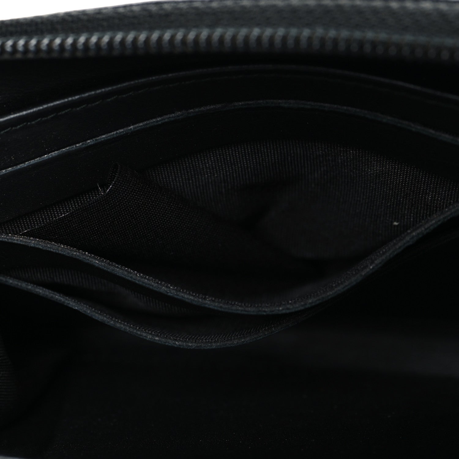 Caviar Quilted Boy Long Zip Around Wallet Black