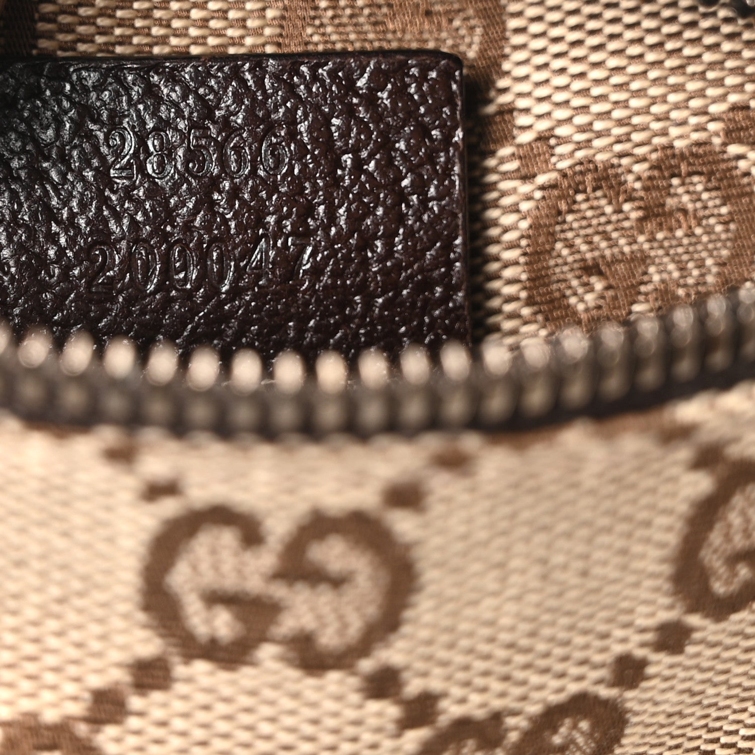 GG Monogram Double Pocket Belt Bag Dark Brown