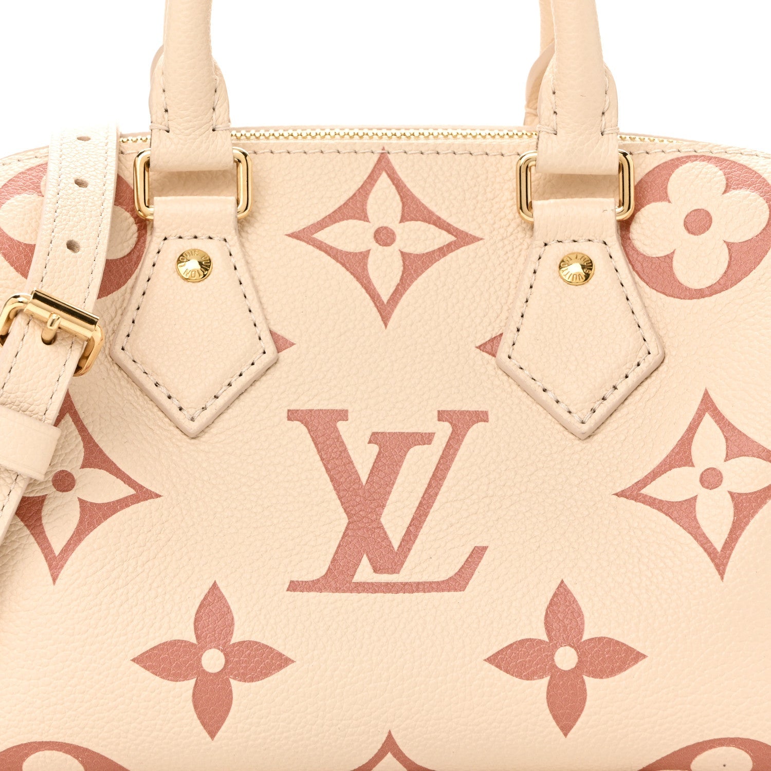 Empreinte Monogram Giant Speedy Bandouliere 20 Creme Rose Trianon