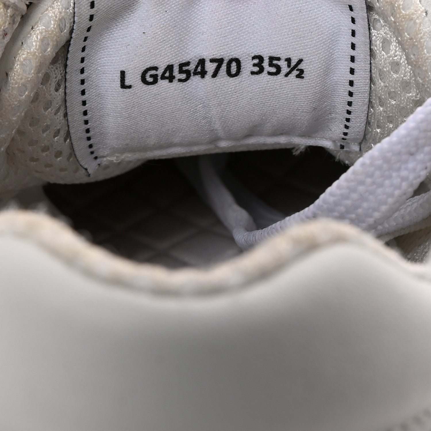 Calfskin Suede Coco Mark Logo Womens Sneakers 35.5 White