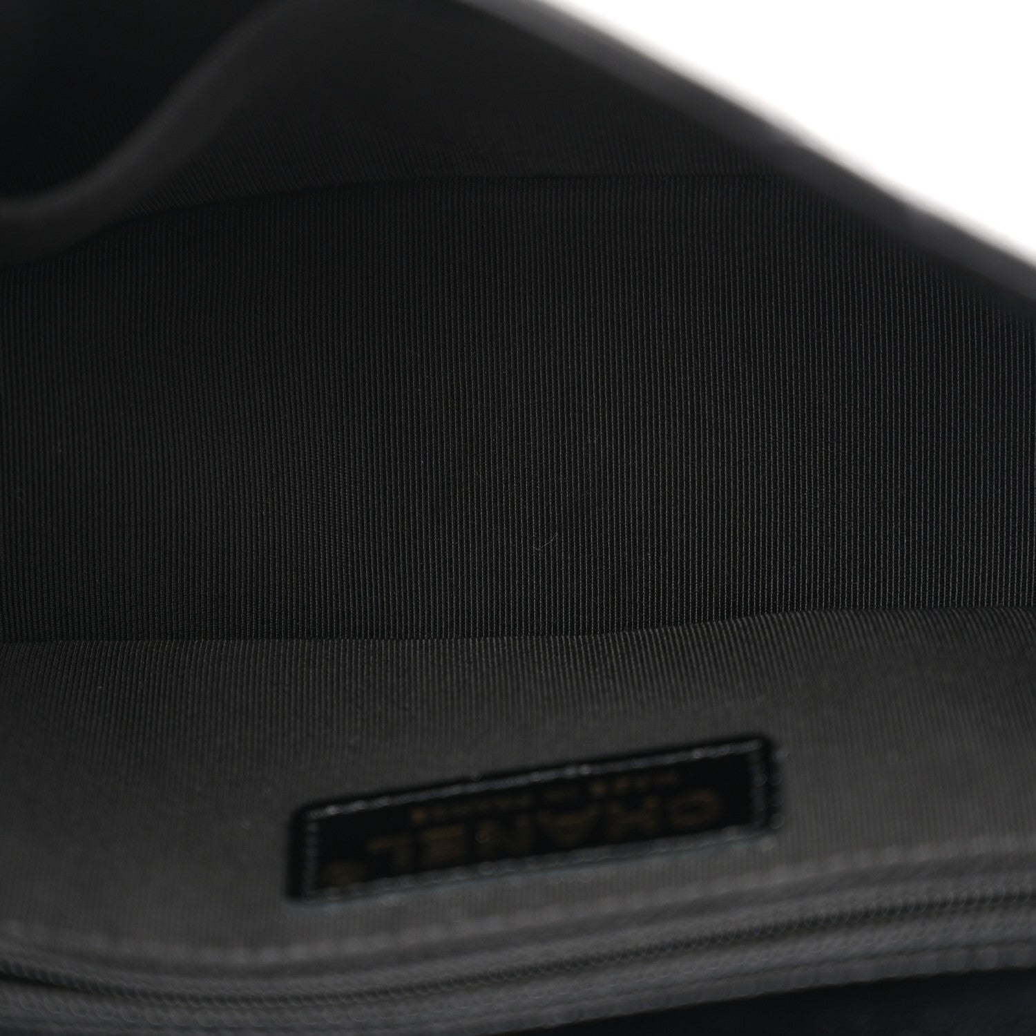 Crumpled Glazed Lambskin Quilted Mini Flap Black