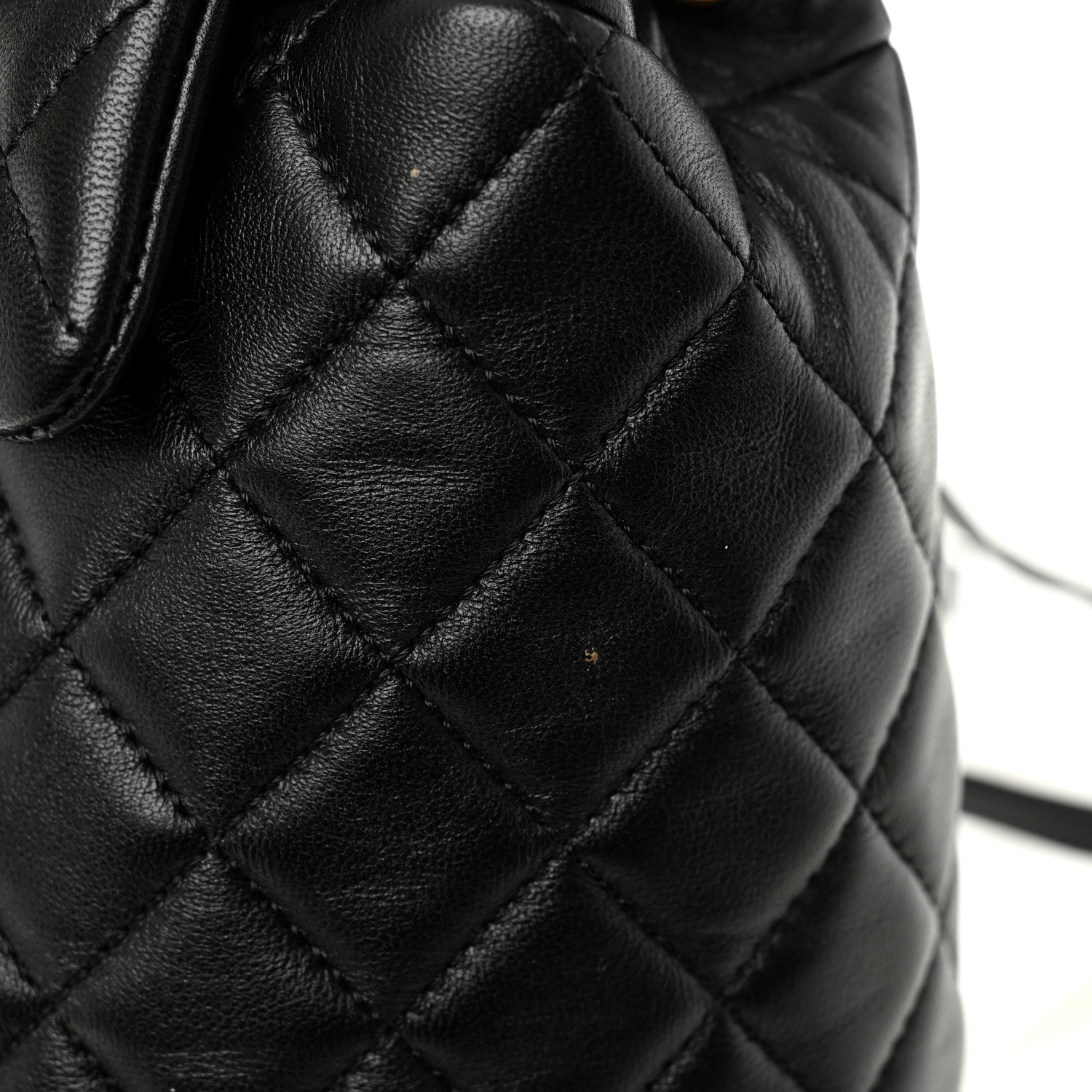 Lambskin Quilted Small Urban Spirit Backpack Black