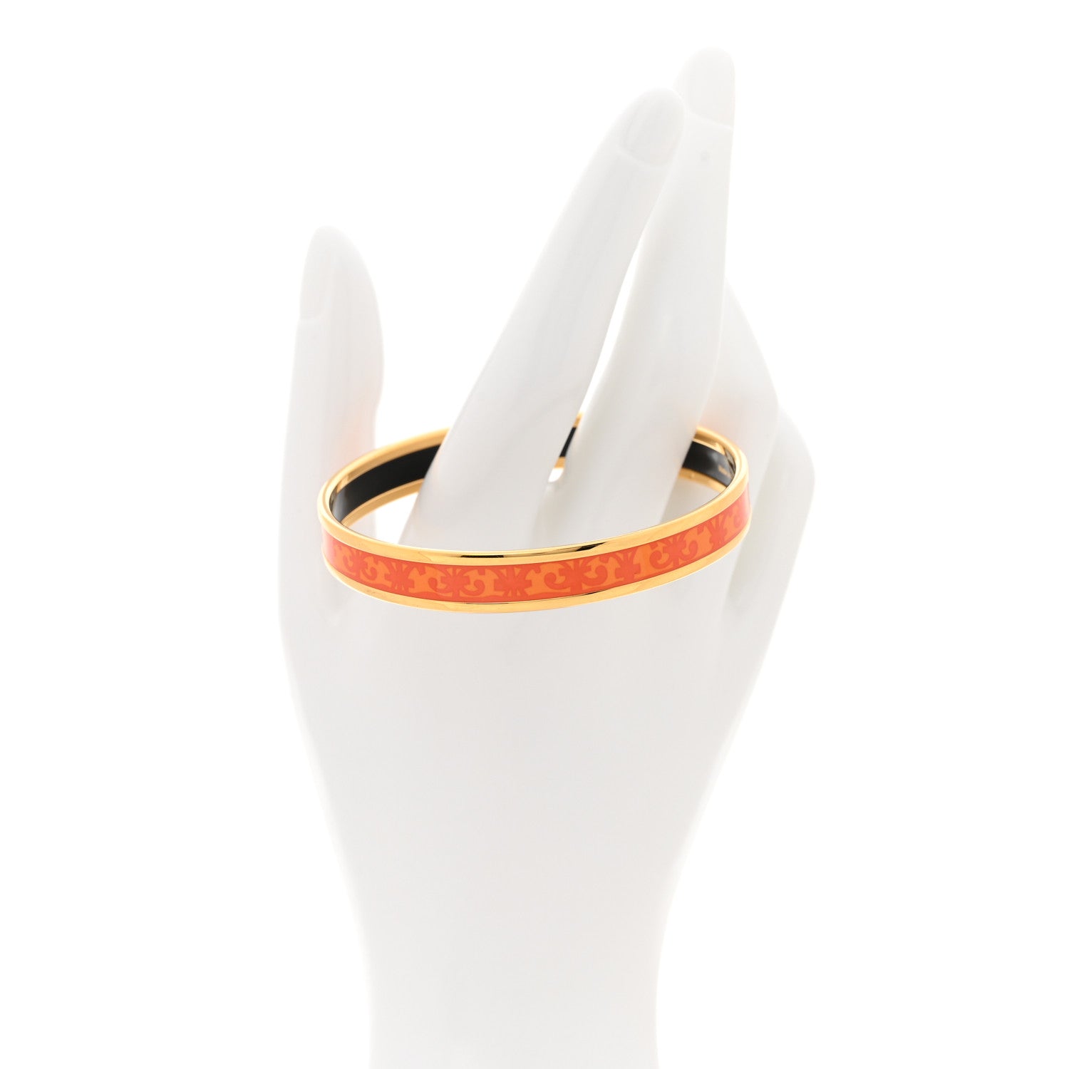 Enamel Printed Narrow Balcon du Guadalquivir Bracelet 65 Orange