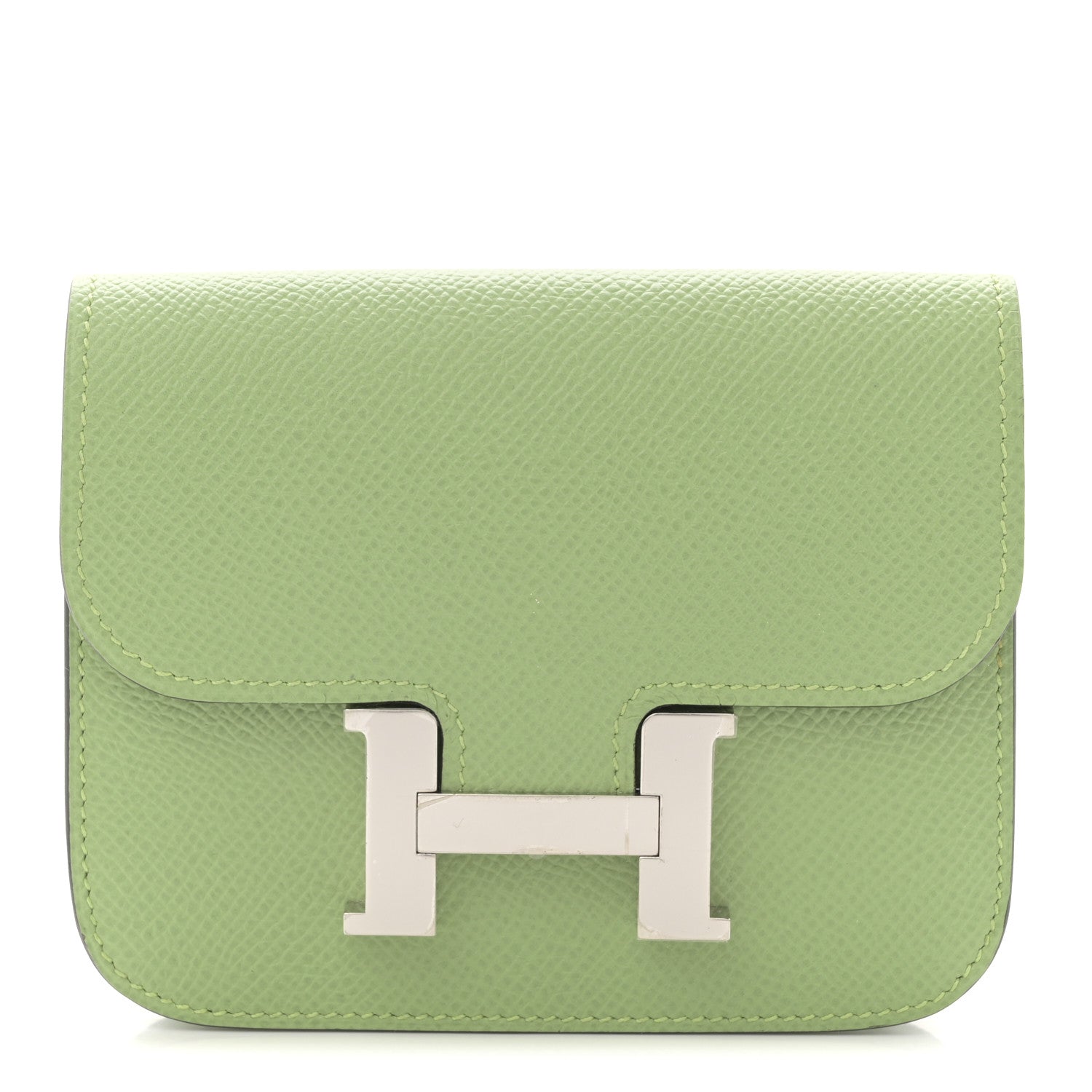 Epsom Constance Slim Wallet Vert Criquet