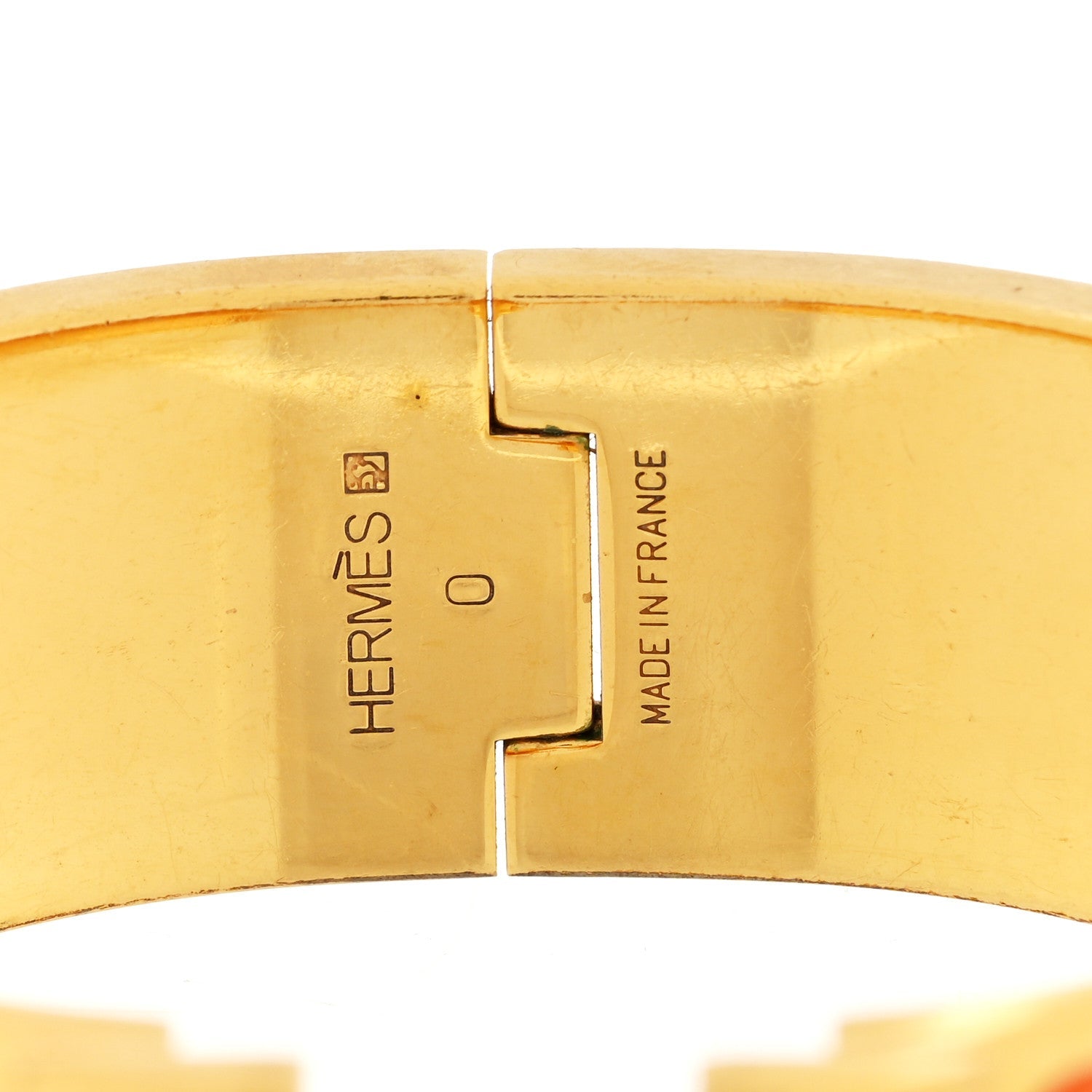 Enamel Wide Clic Clac H Bracelet PM Orange