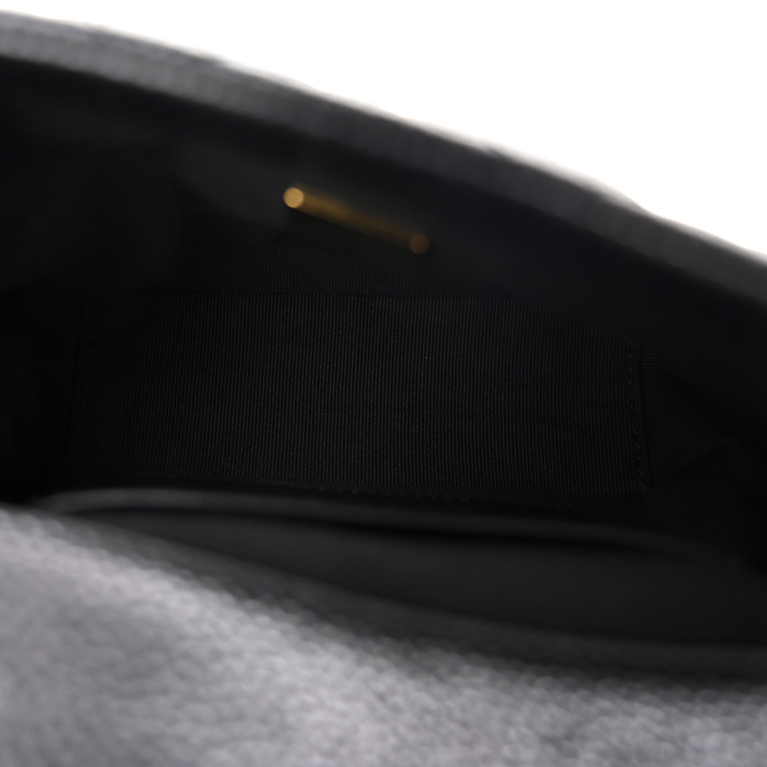Grained Lambskin Quilted Mini Flap Black