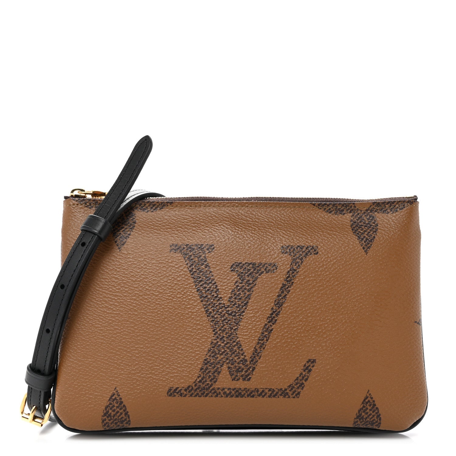 Reverse Monogram Giant Double Zip Pochette