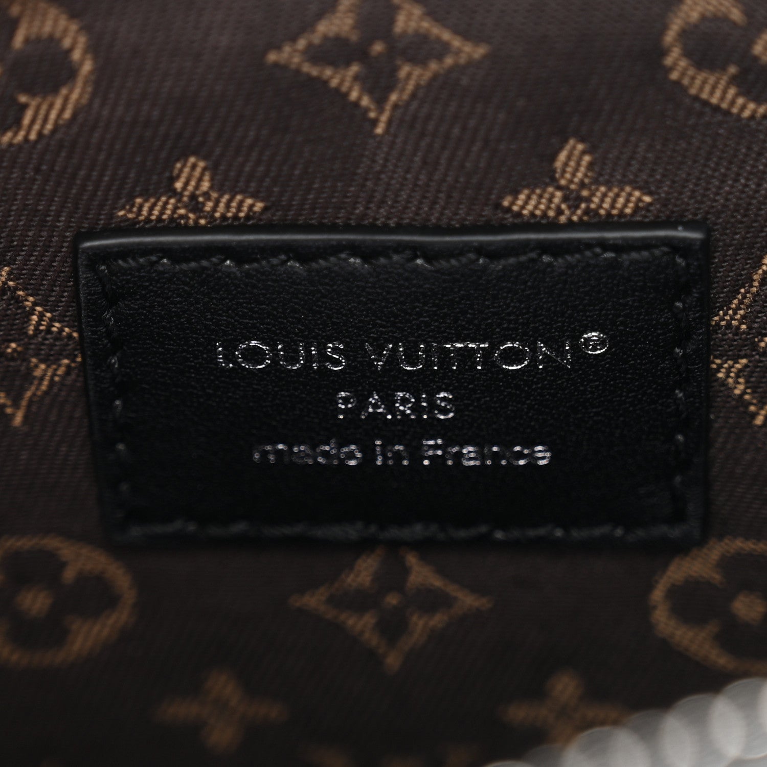 Pixel Lambskin LV Biker PM Black