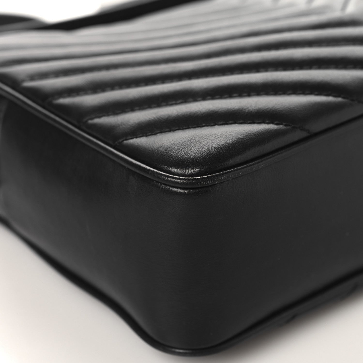 Calfskin Matelasse Monogram Lou Camera Bag Black