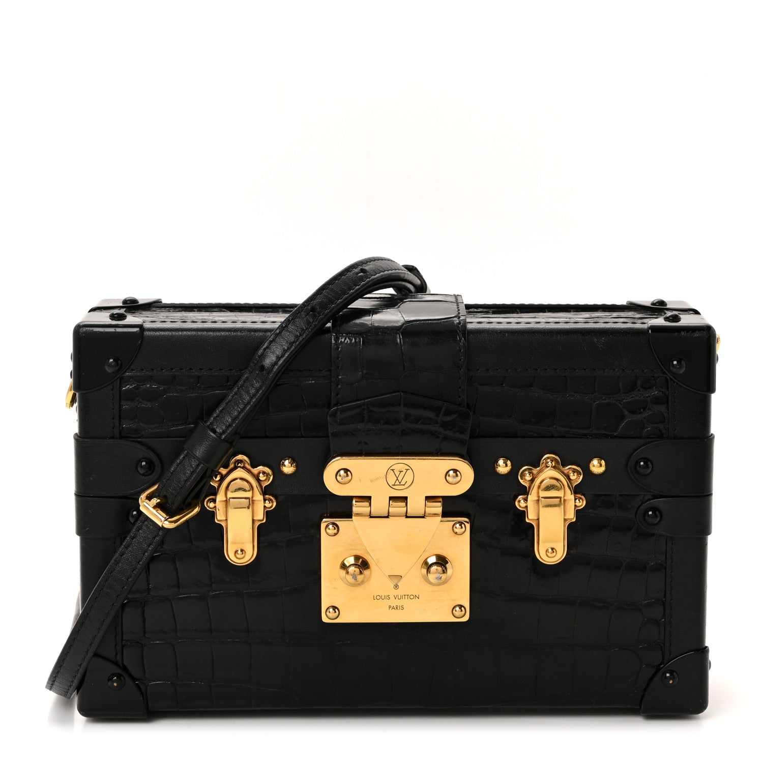 Crocodile Petite Malle Black