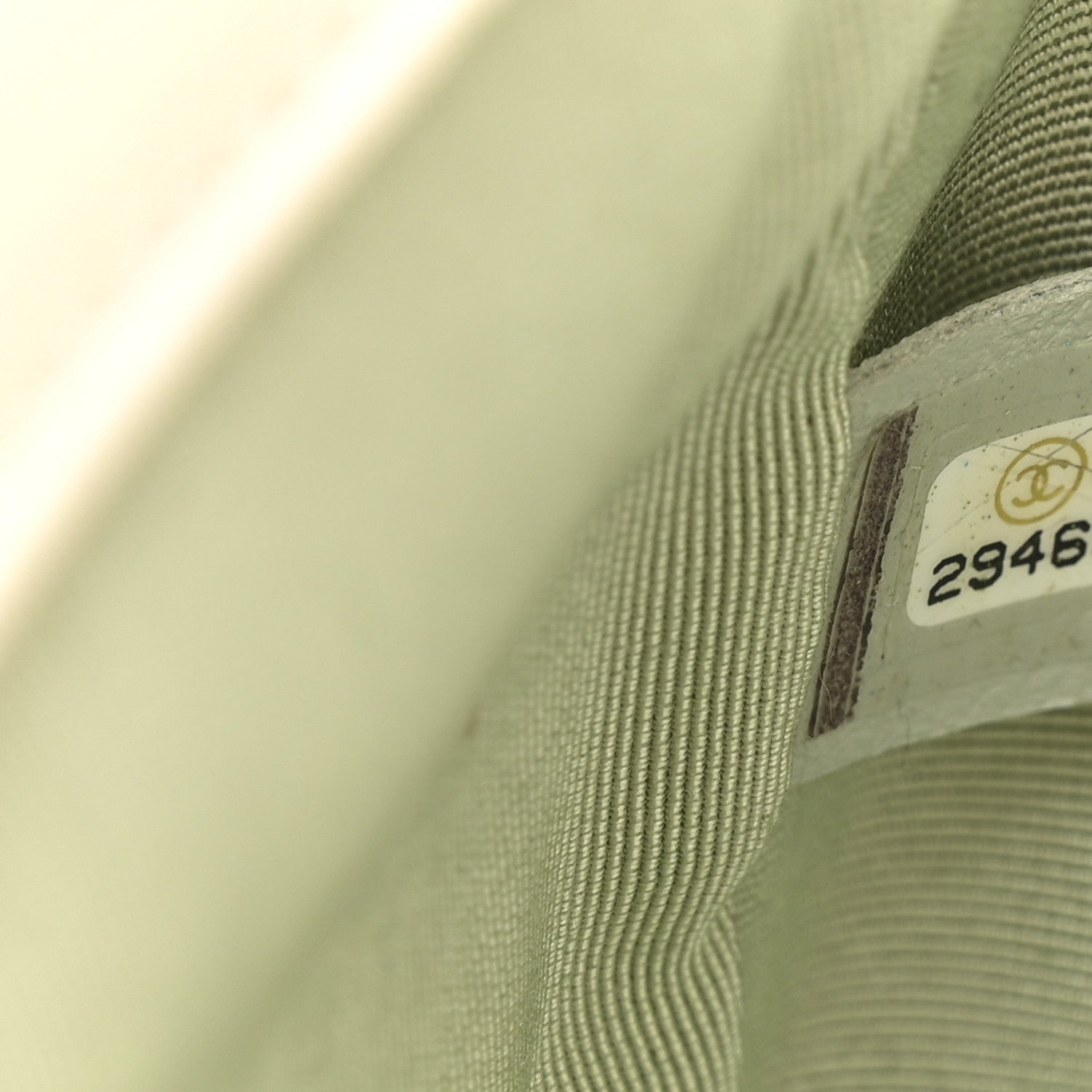 Lambskin Quilted All Around Flap White Green Multicolor