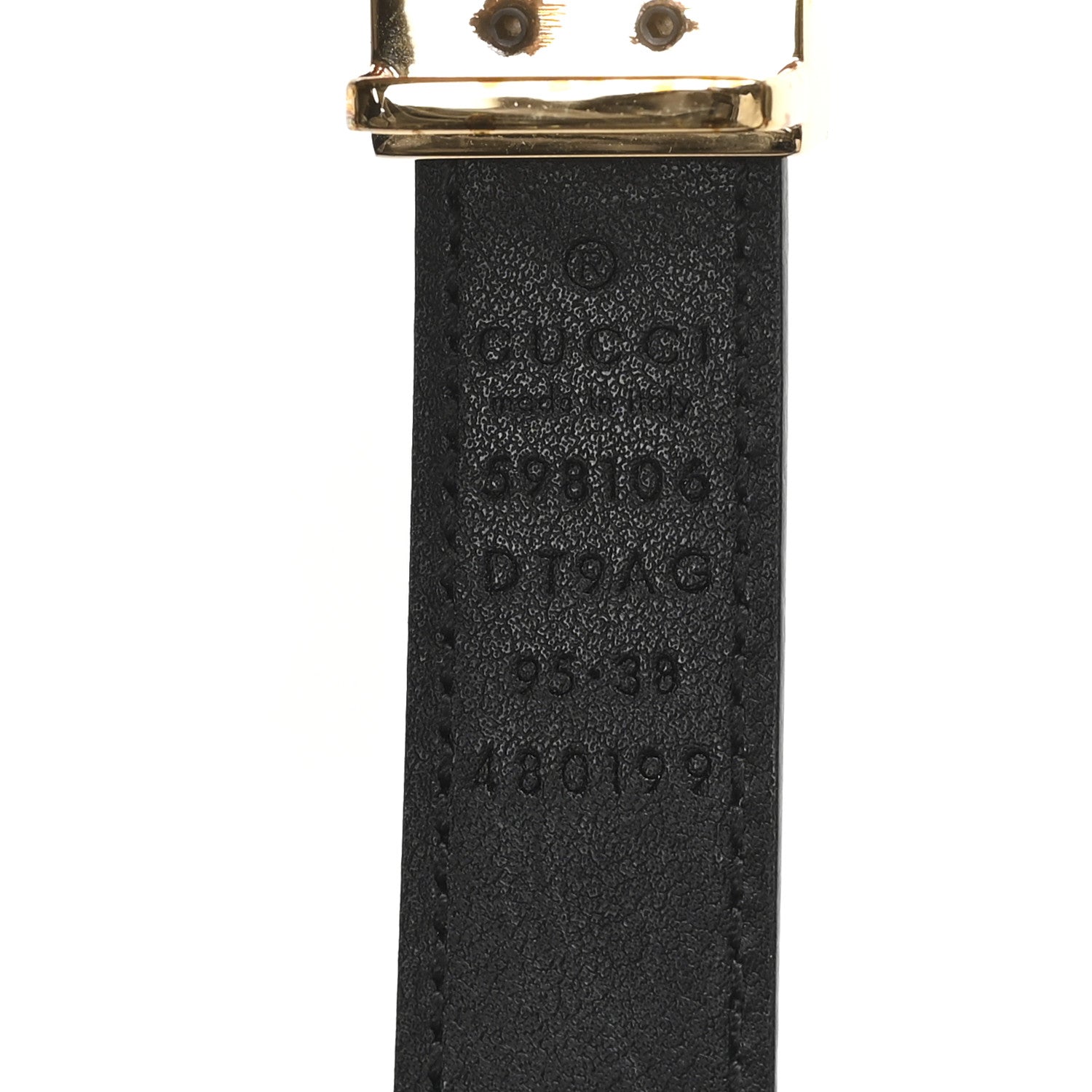 Calfskin Web Interlocking G 20mm Belt 95 38 Black