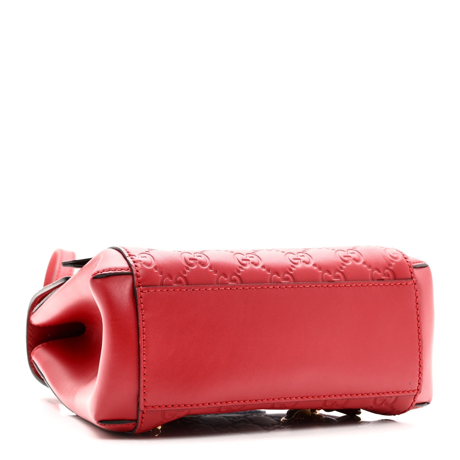 Guccissima Signature Padlock Backpack Hibiscus Red
