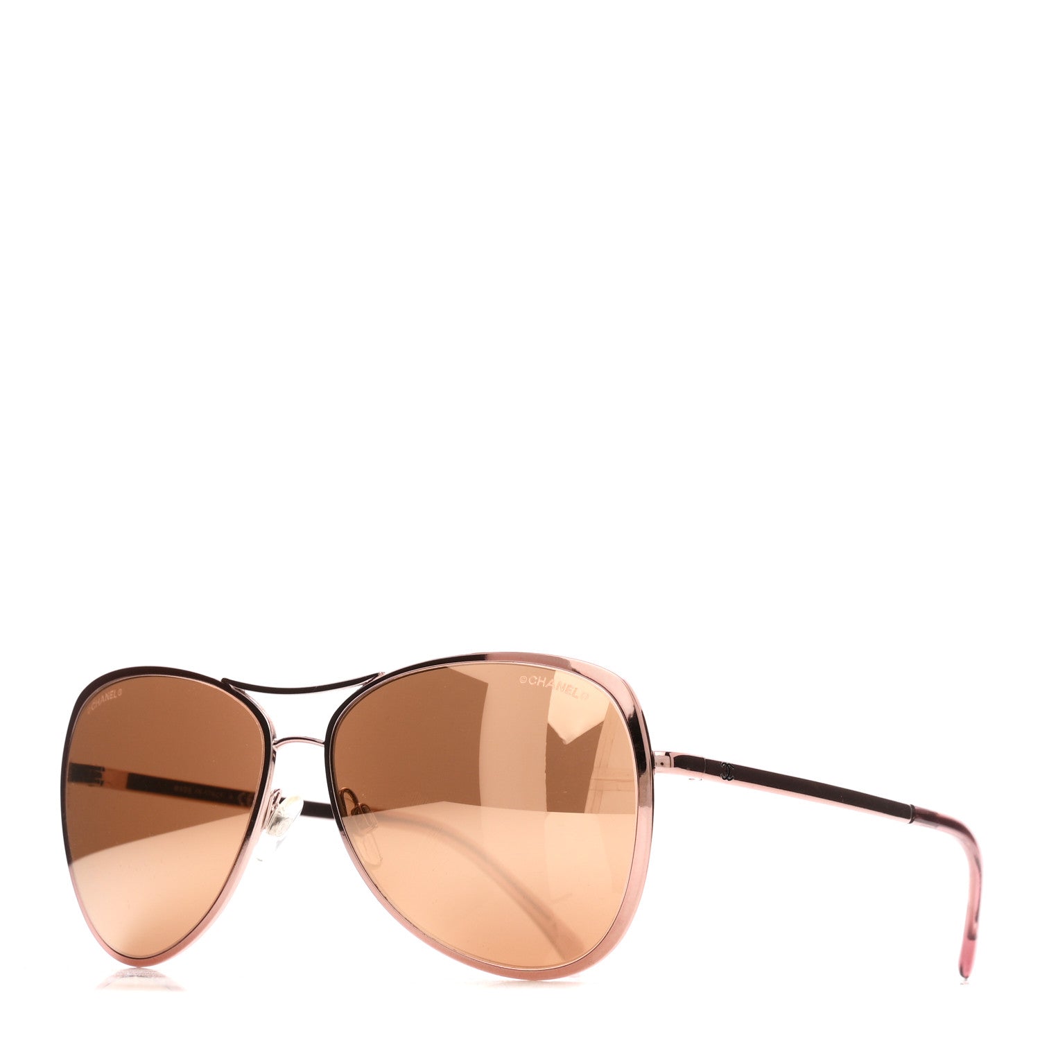Metal Mirrored Pilot Summer Sunglasses 4223 Pink