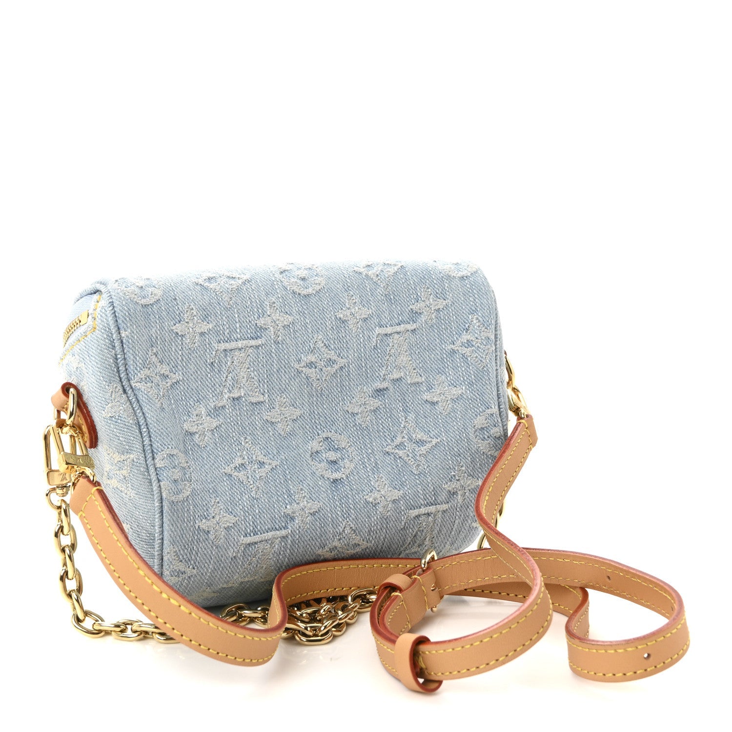 Monogram Denim Mini Bumbag Sky Blue
