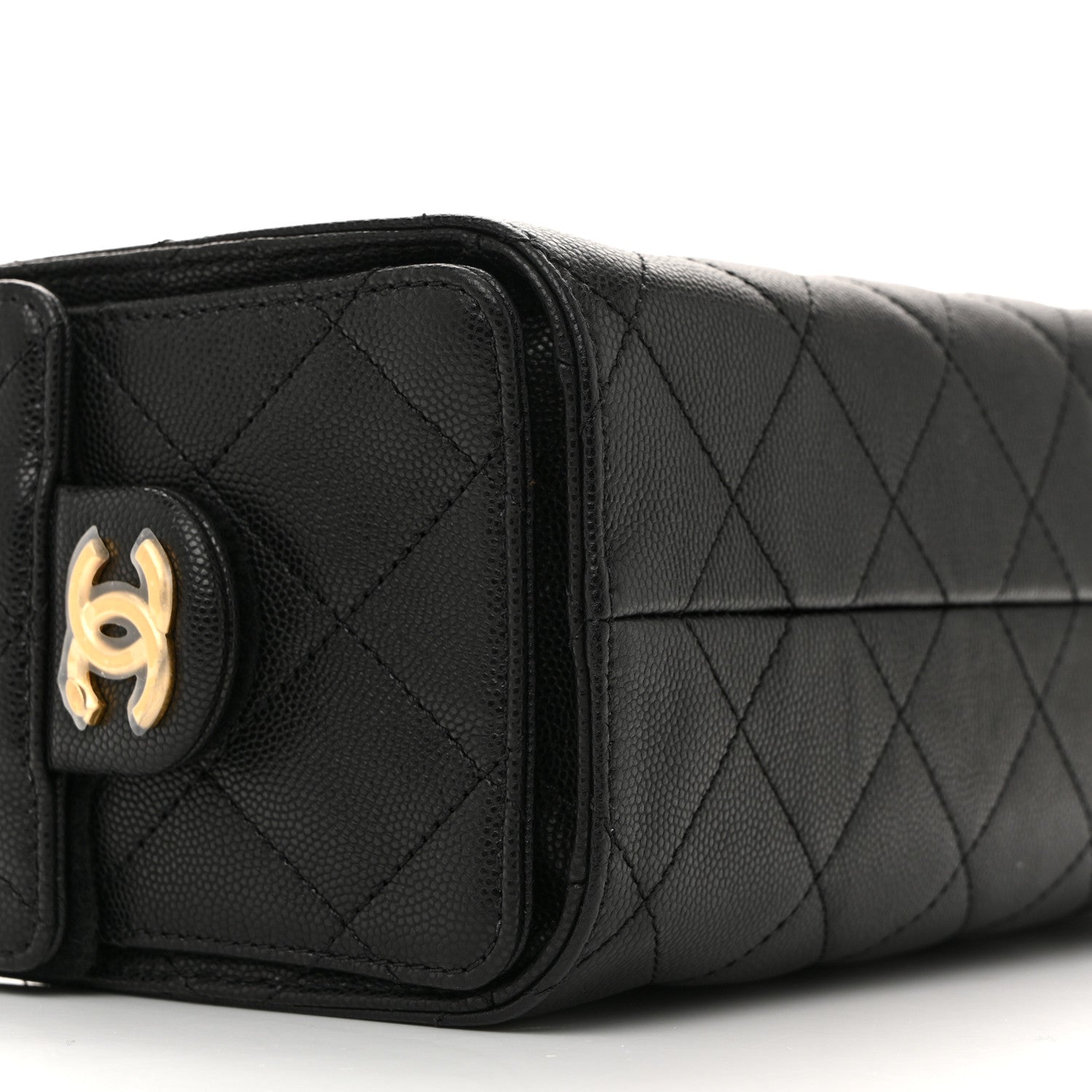 Caviar Quilted Mini Chanel 25 Handbag Black