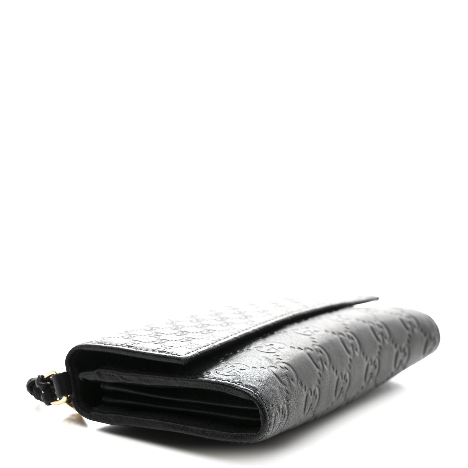 Guccissima Signature Microguccissima Bree Continental Wallet Black