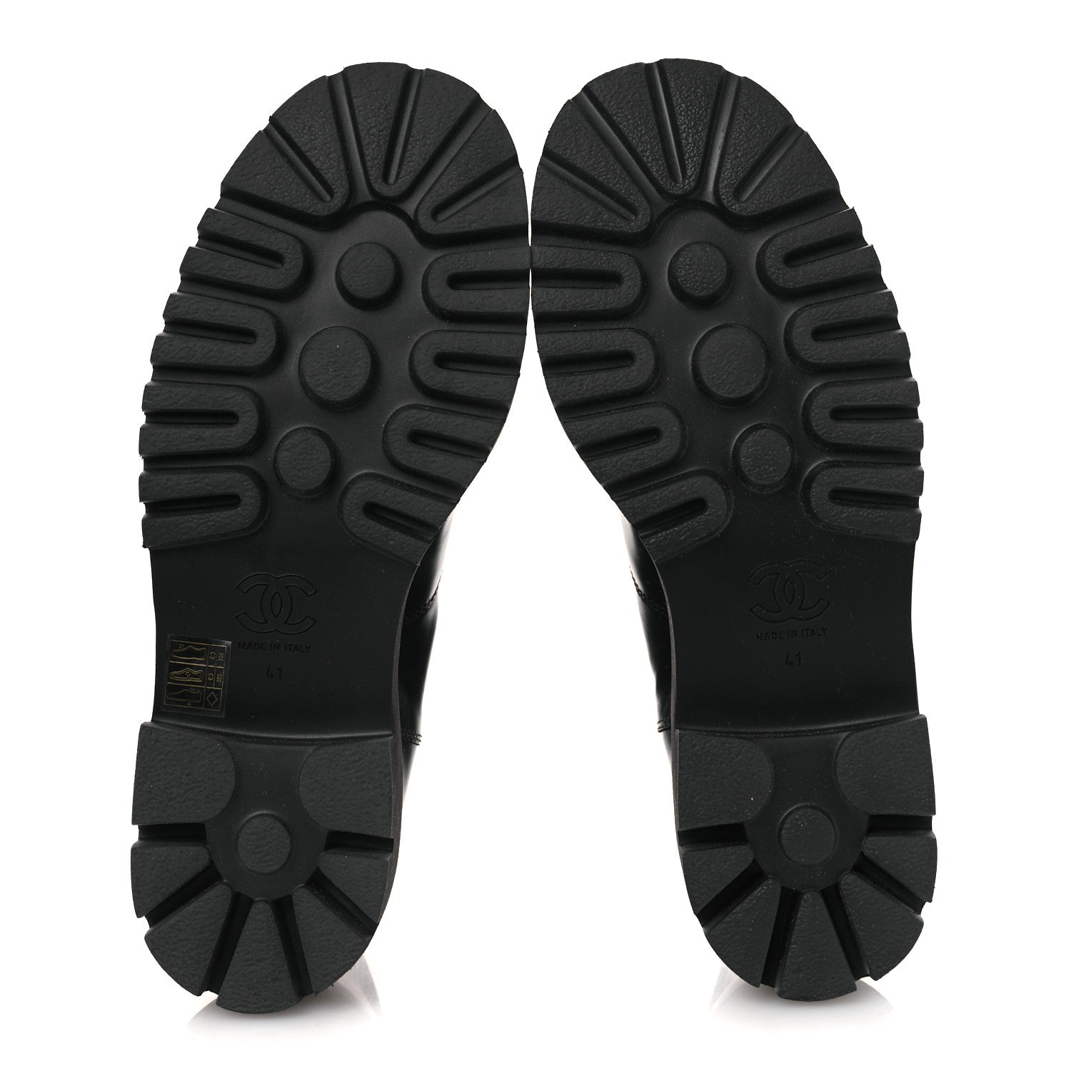 Calfskin Cap Toe CC Short Boots 41 Black
